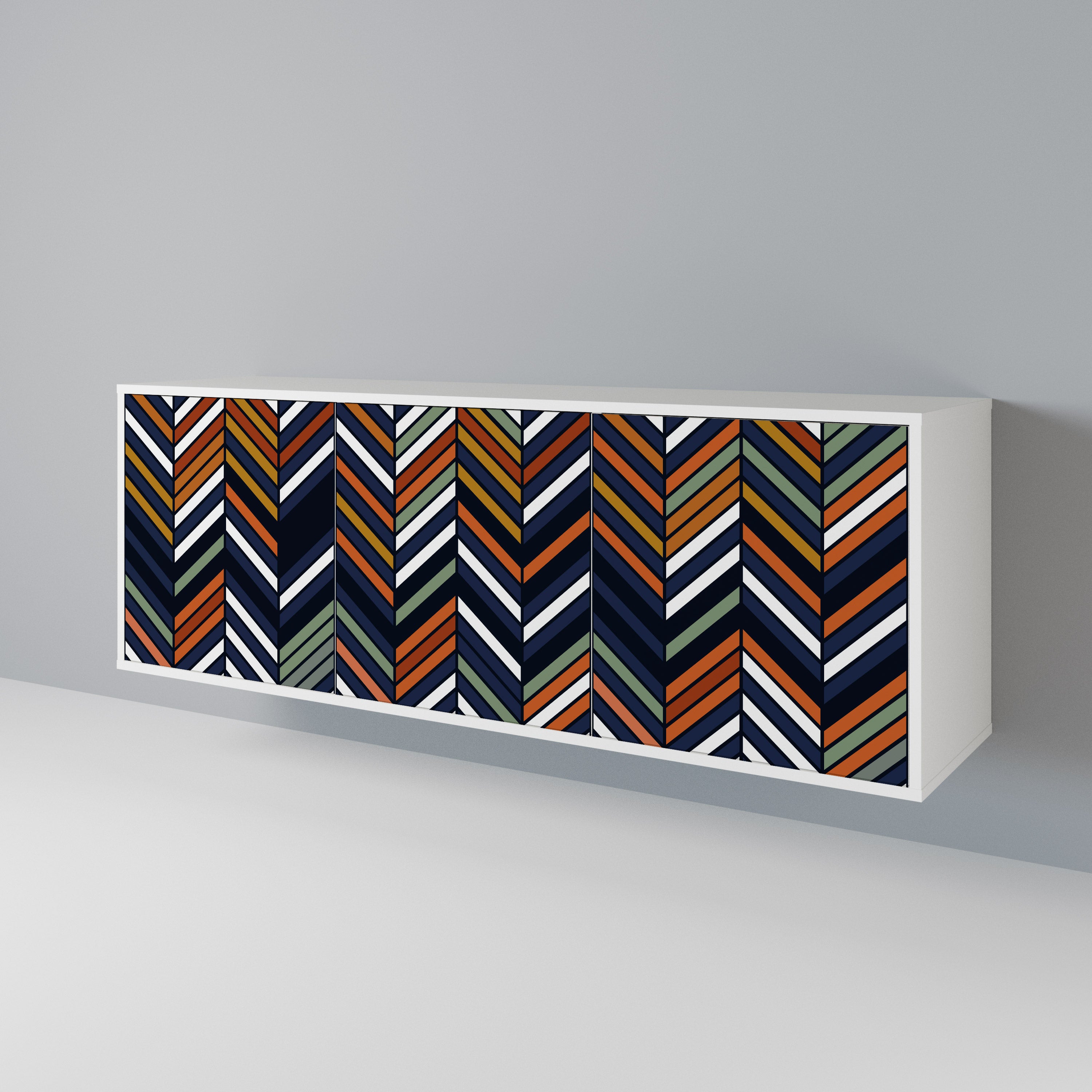 VIBRANT PATCHWORK 3-Door Sideboard