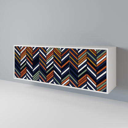 VIBRANT PATCHWORK Skänk med tre dörrar