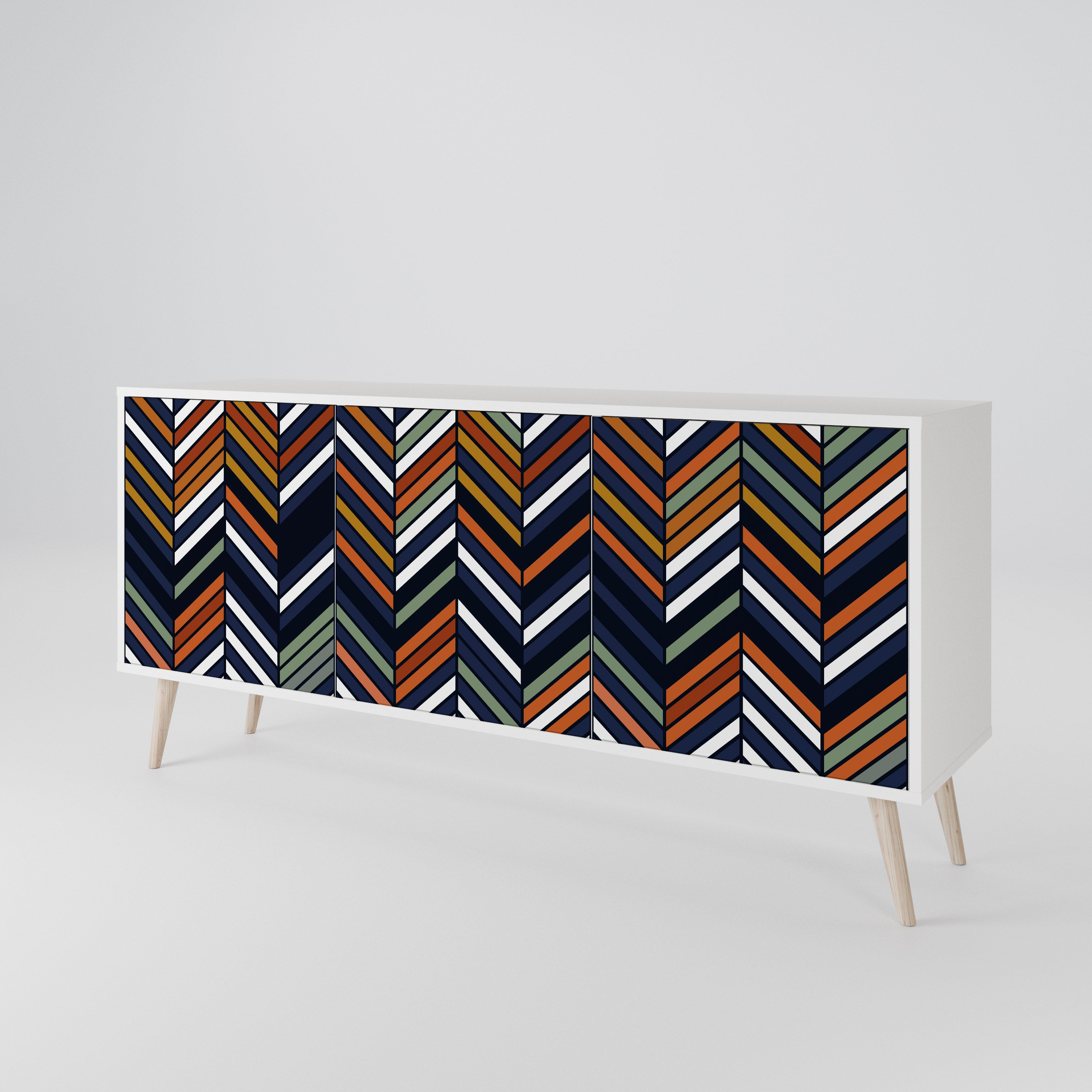 VIBRANT PATCHWORK 3-Door Sideboard
