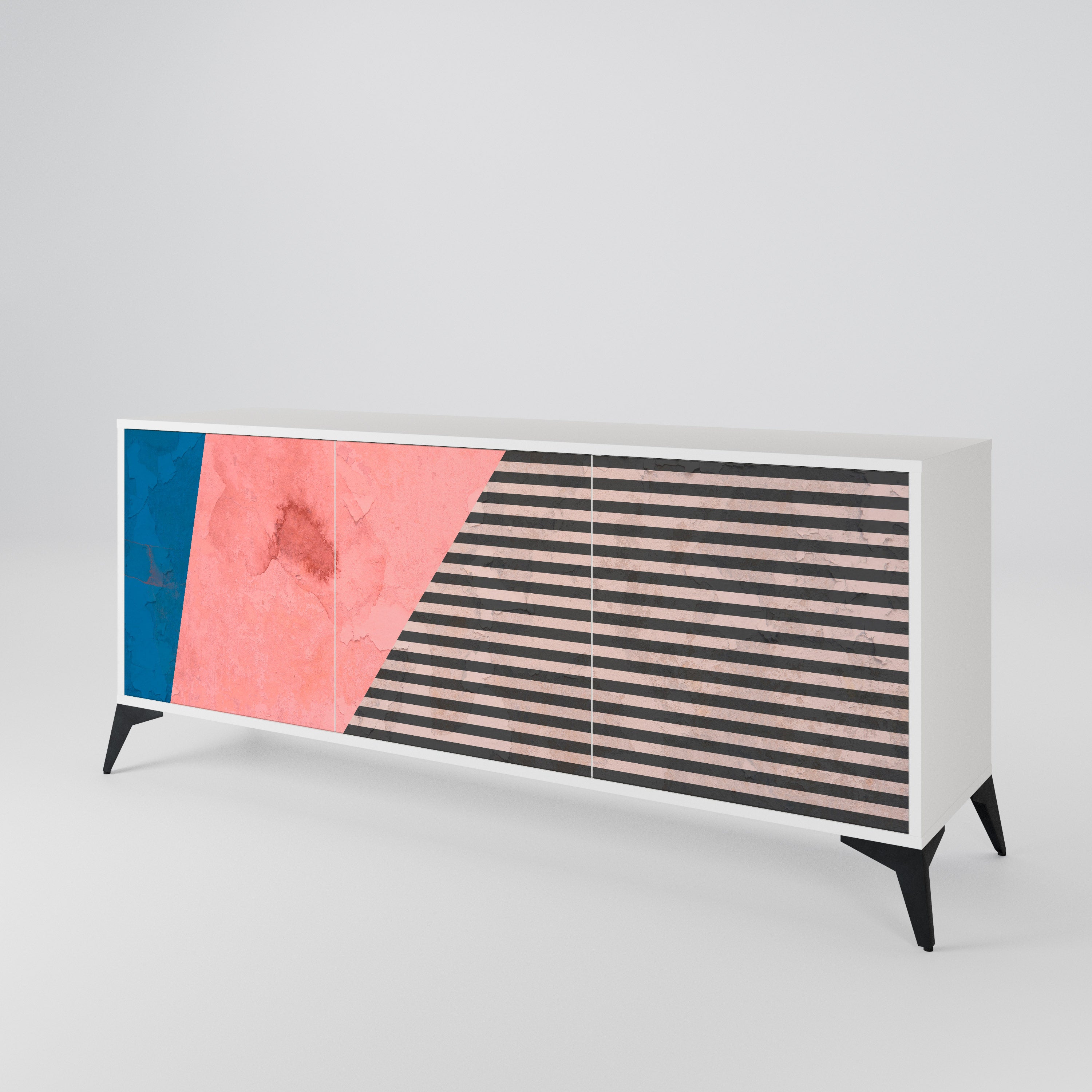 GLAMOROUS STRIPE 3-Door Sideboard