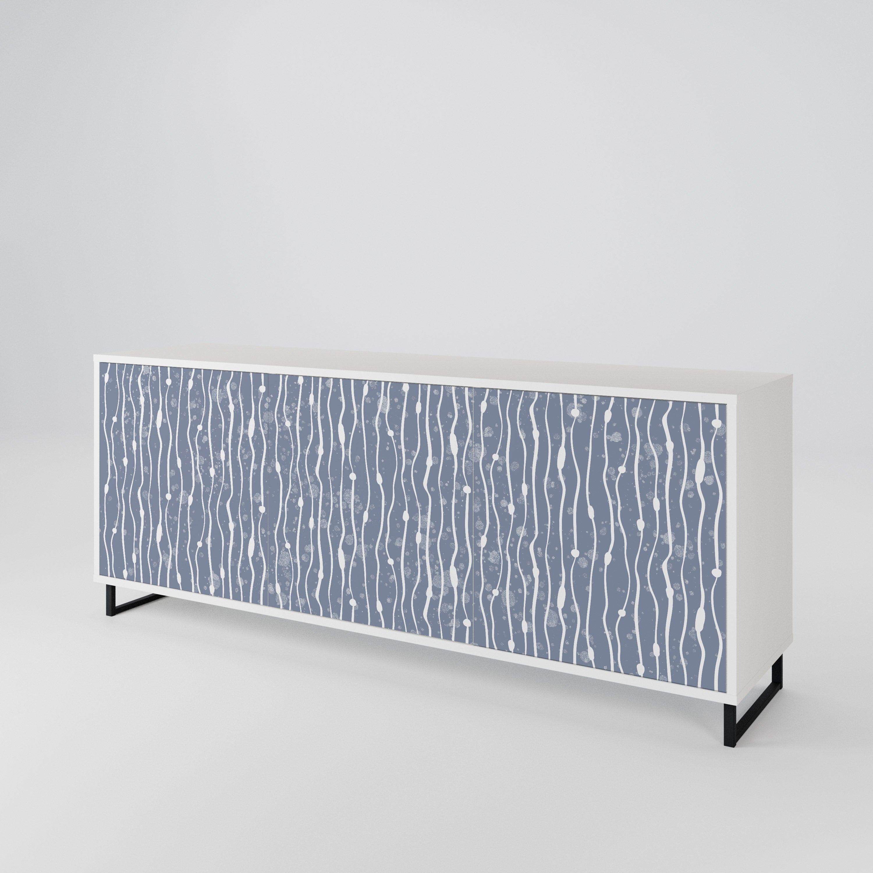 GRAPHITE RAIN 3-Door Sideboard