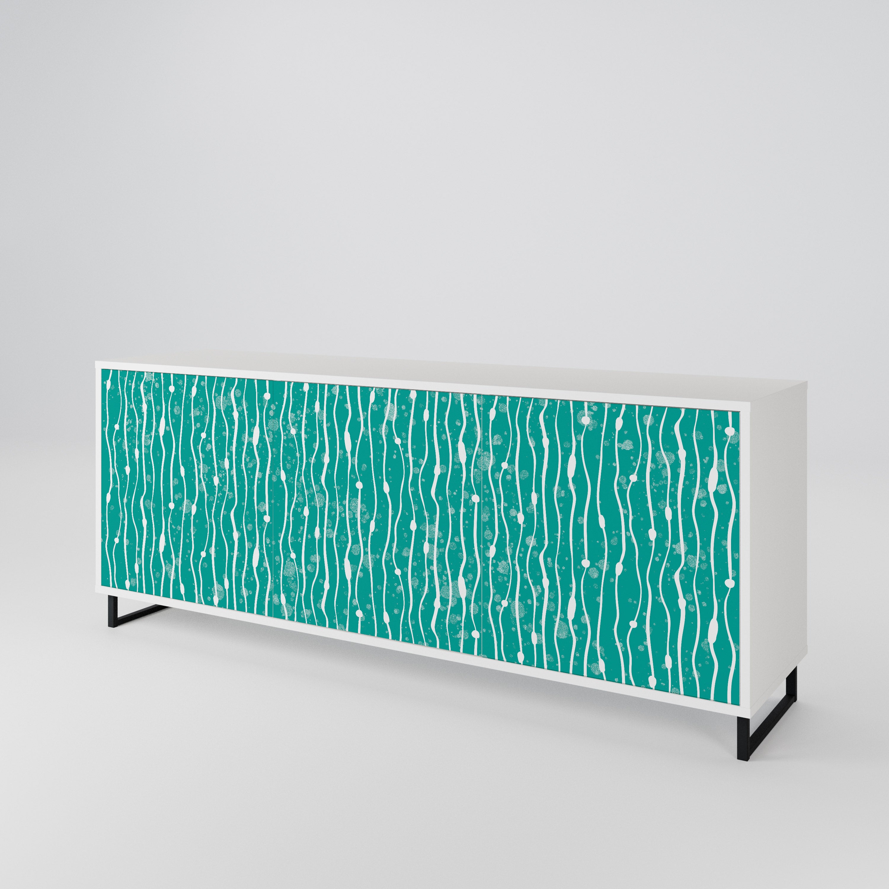TURQUOISE RAIN 3-Door Sideboard