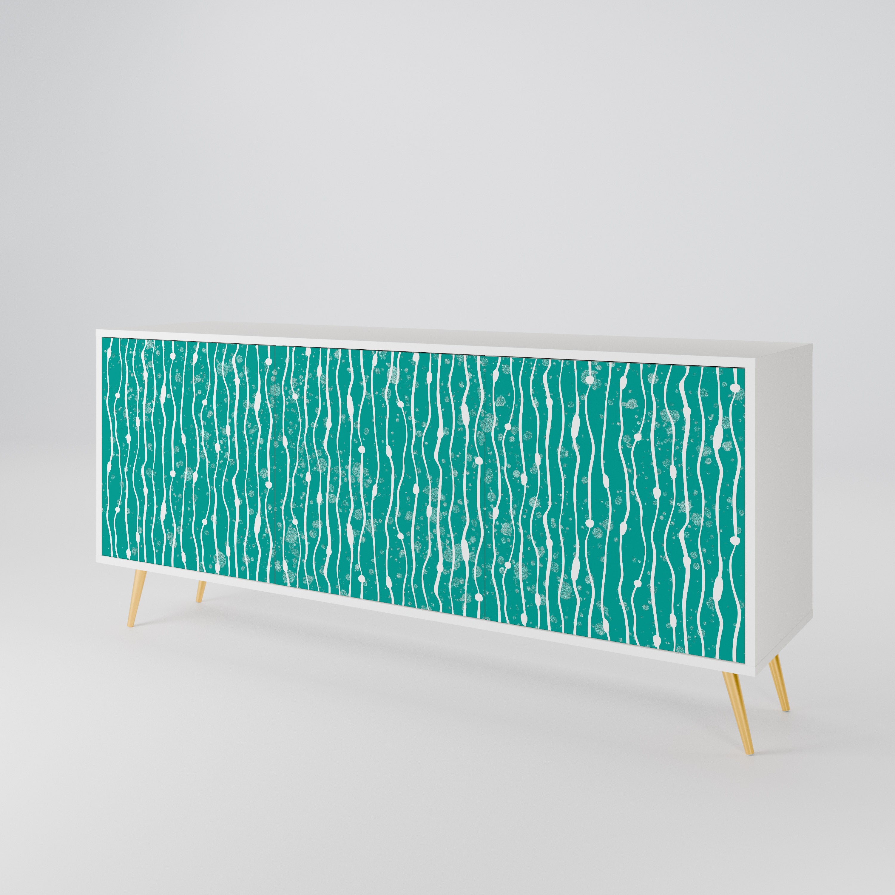 TURQUOISE RAIN 3-Door Sideboard