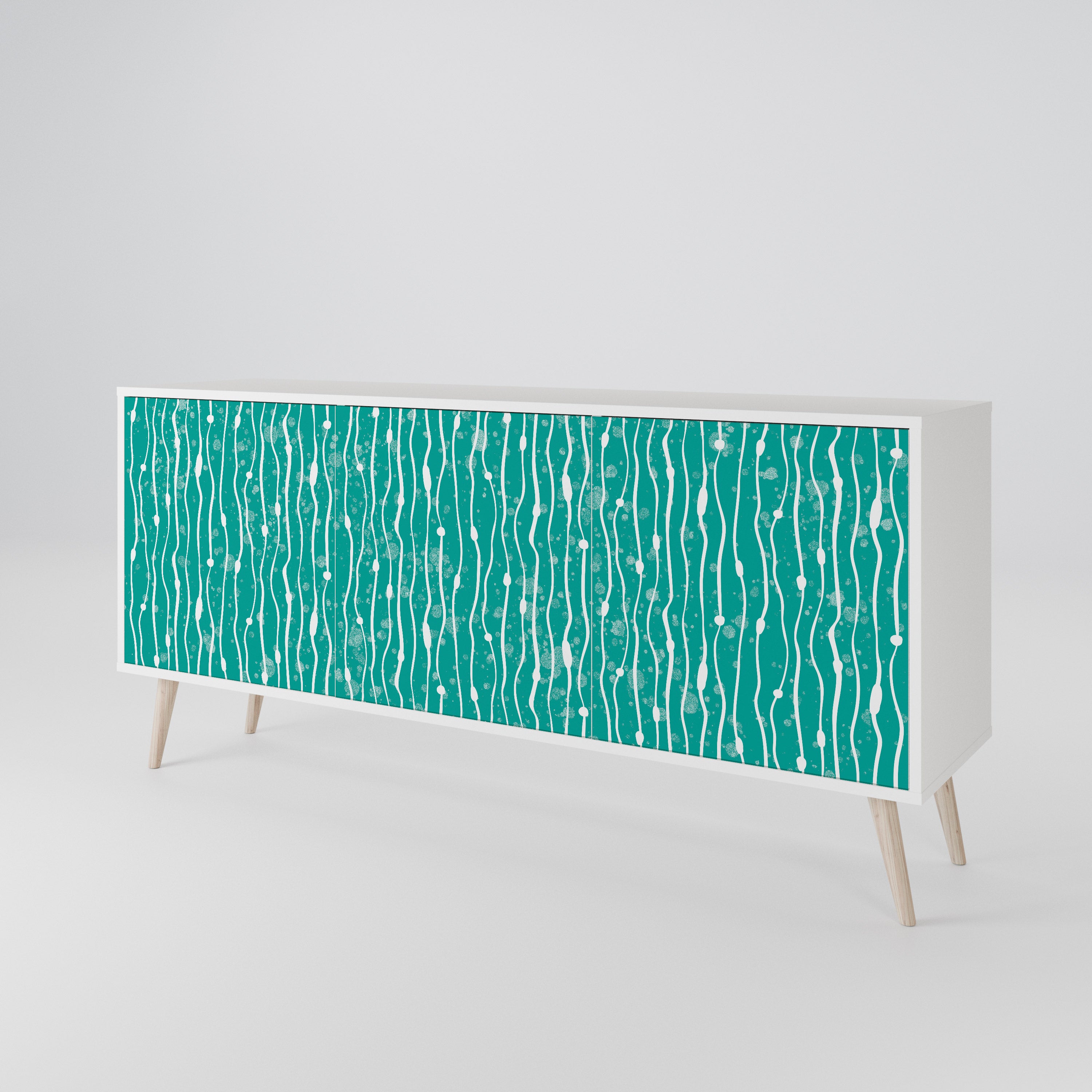 TURQUOISE RAIN 3-Door Sideboard