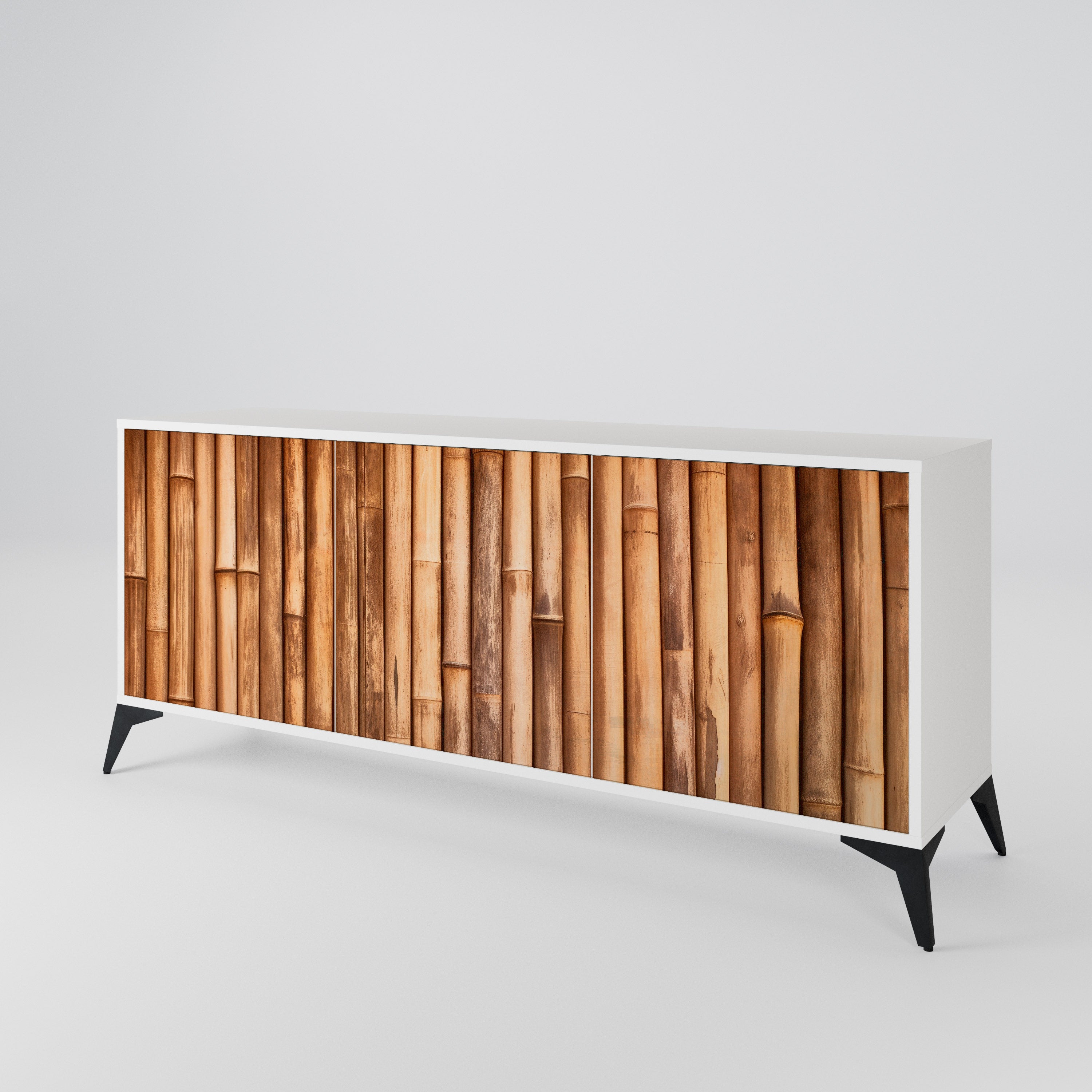 NATURAL WOOD 3-Door Sideboard