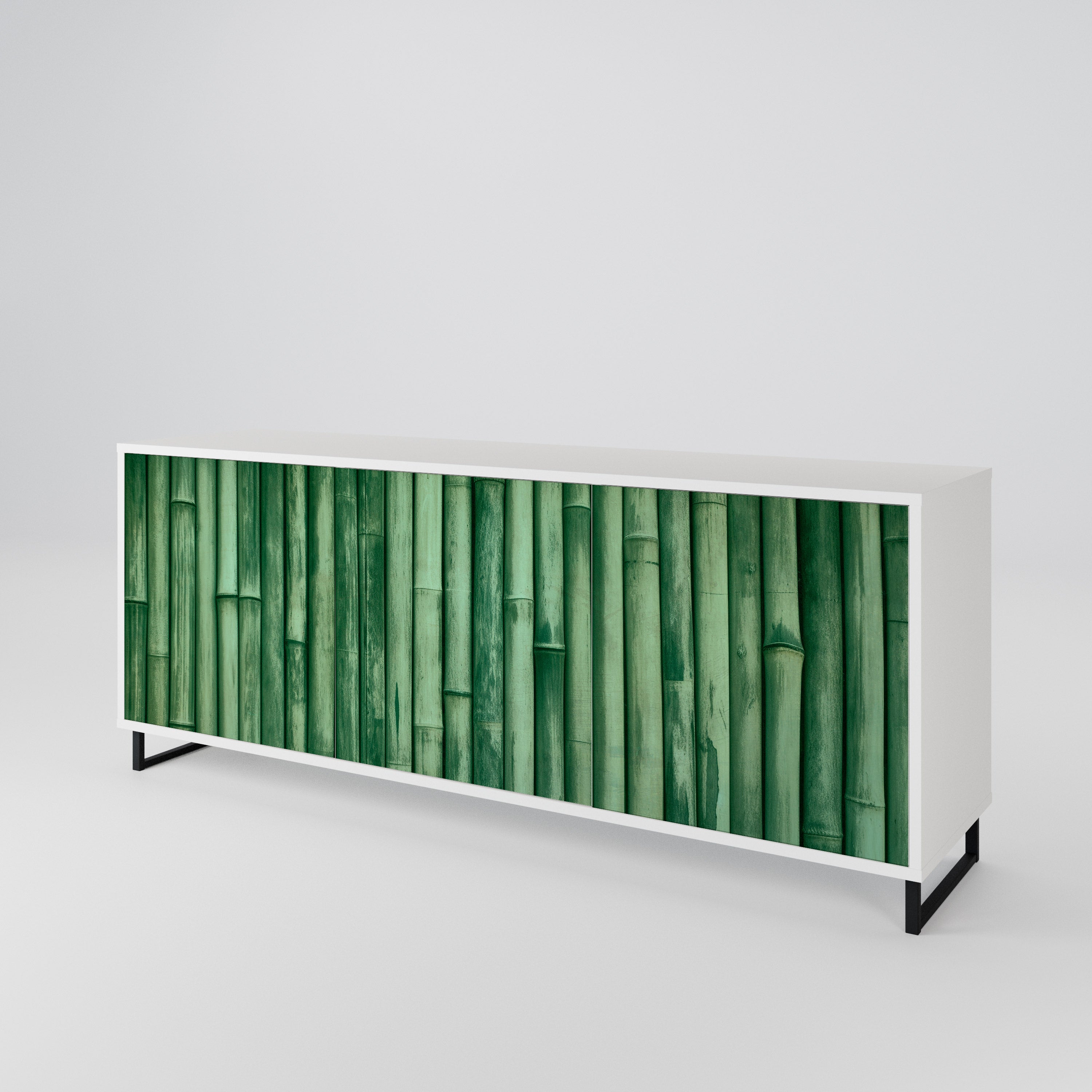 NATURAL GREEN 3-Door Sideboard