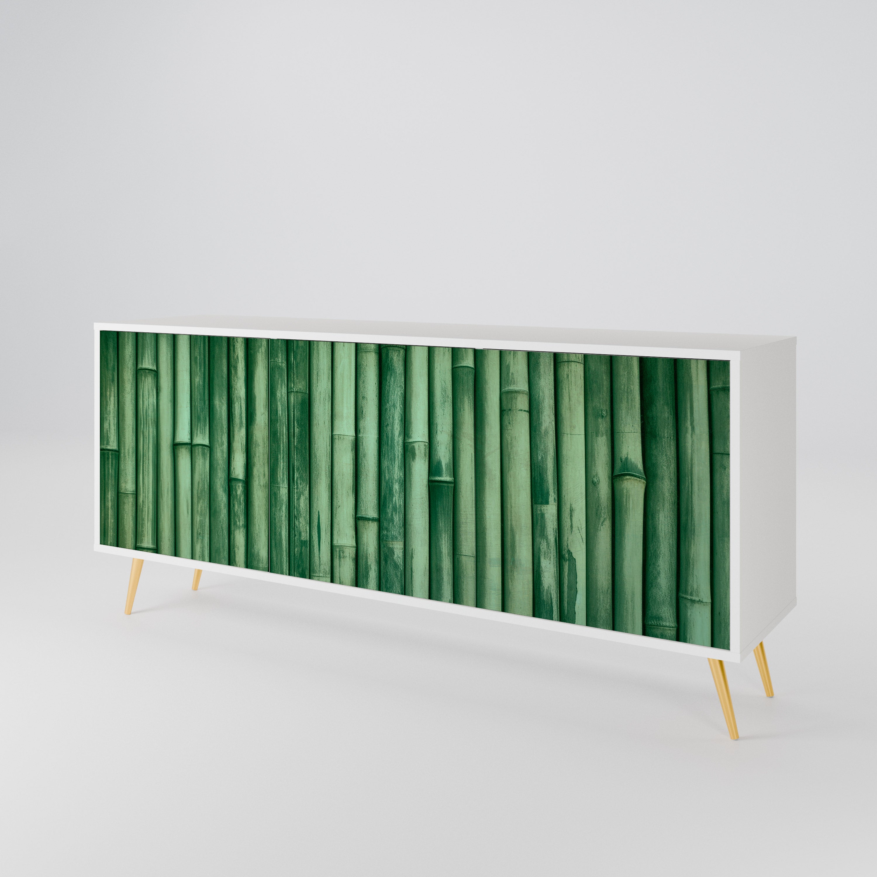 NATURAL GREEN 3-Door Sideboard