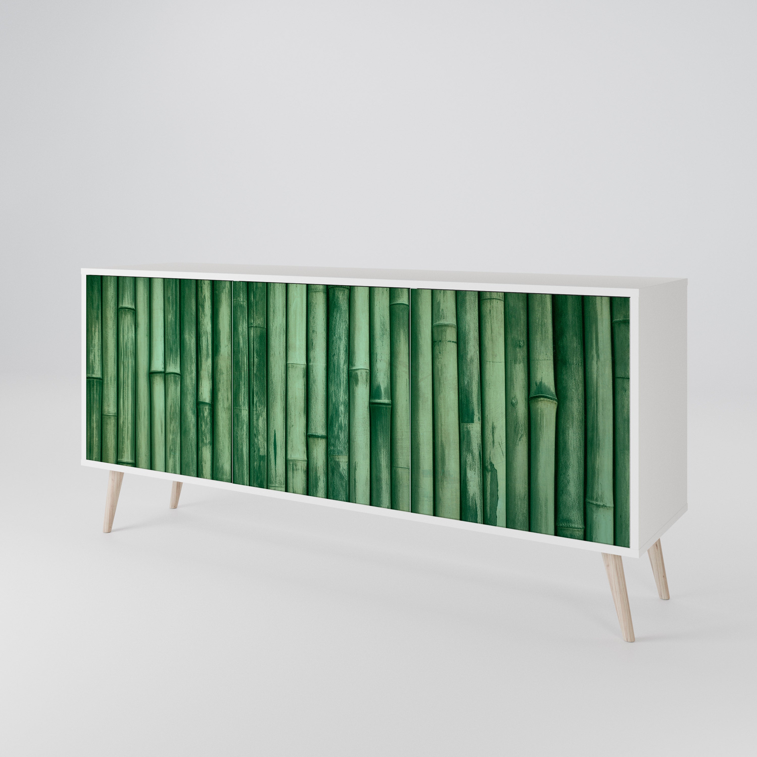 NATURAL GREEN 3-Door Sideboard