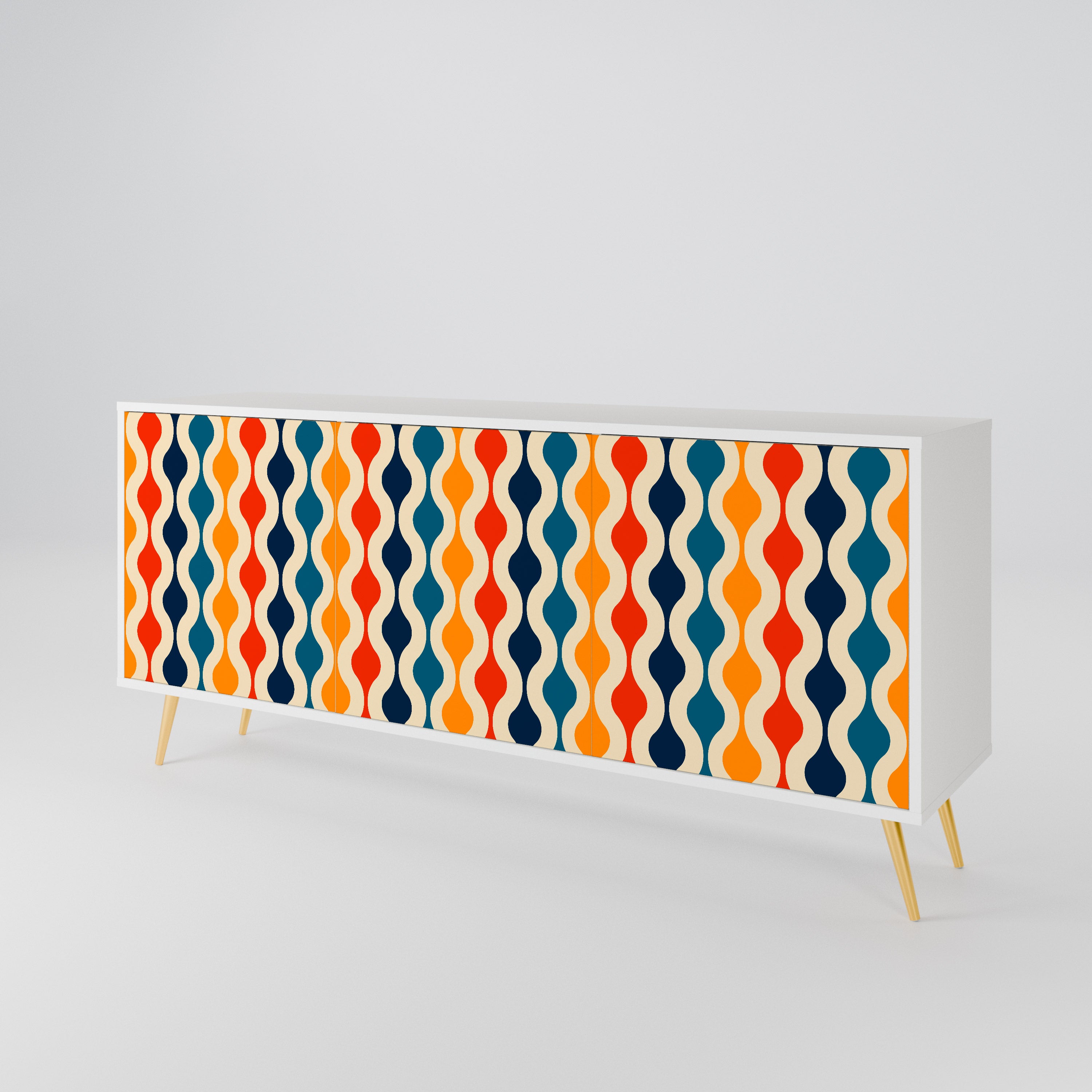 COLORFUL NOSTALGIA 3-Door Sideboard
