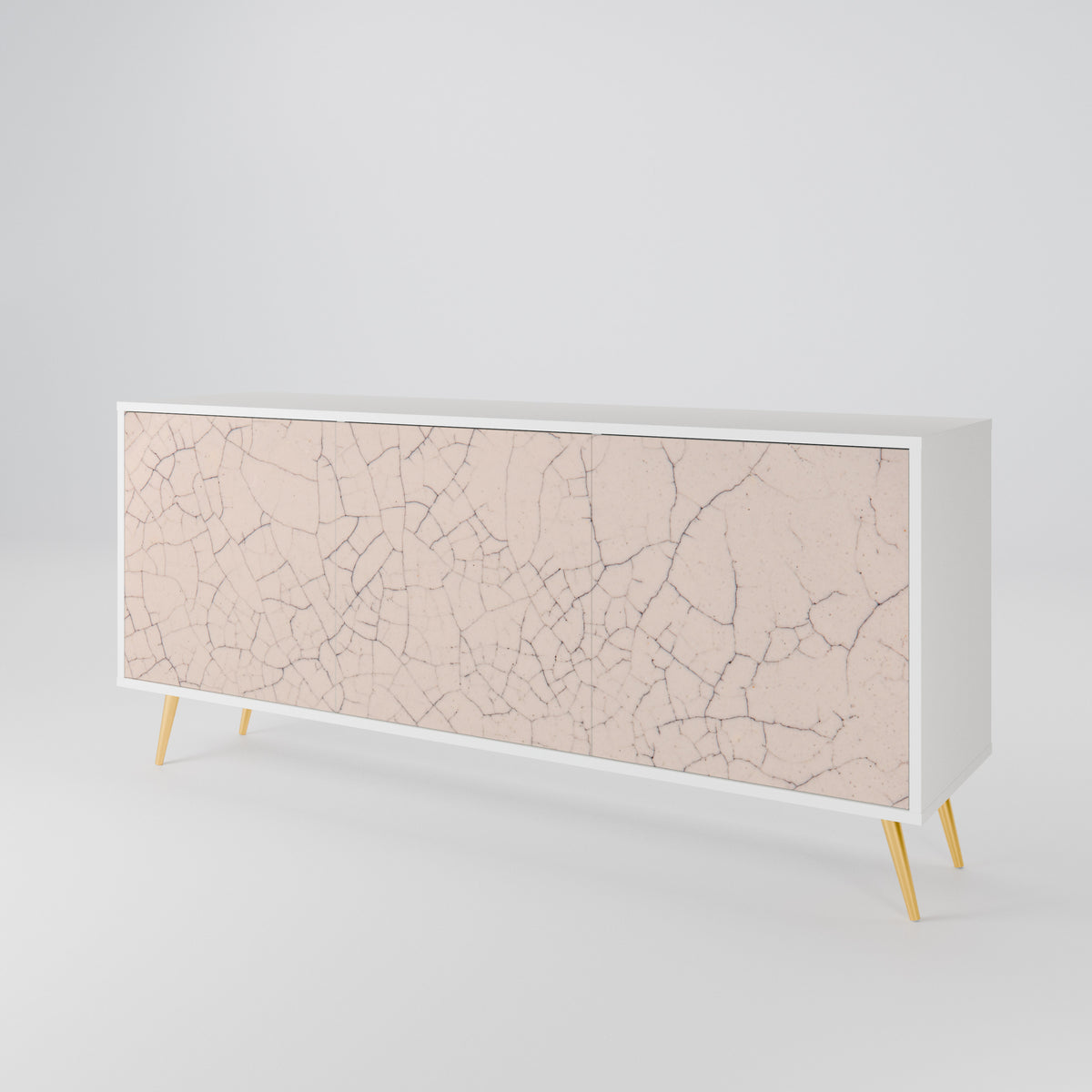 CERAMIC TEXTURE Skänk med tre dörrar