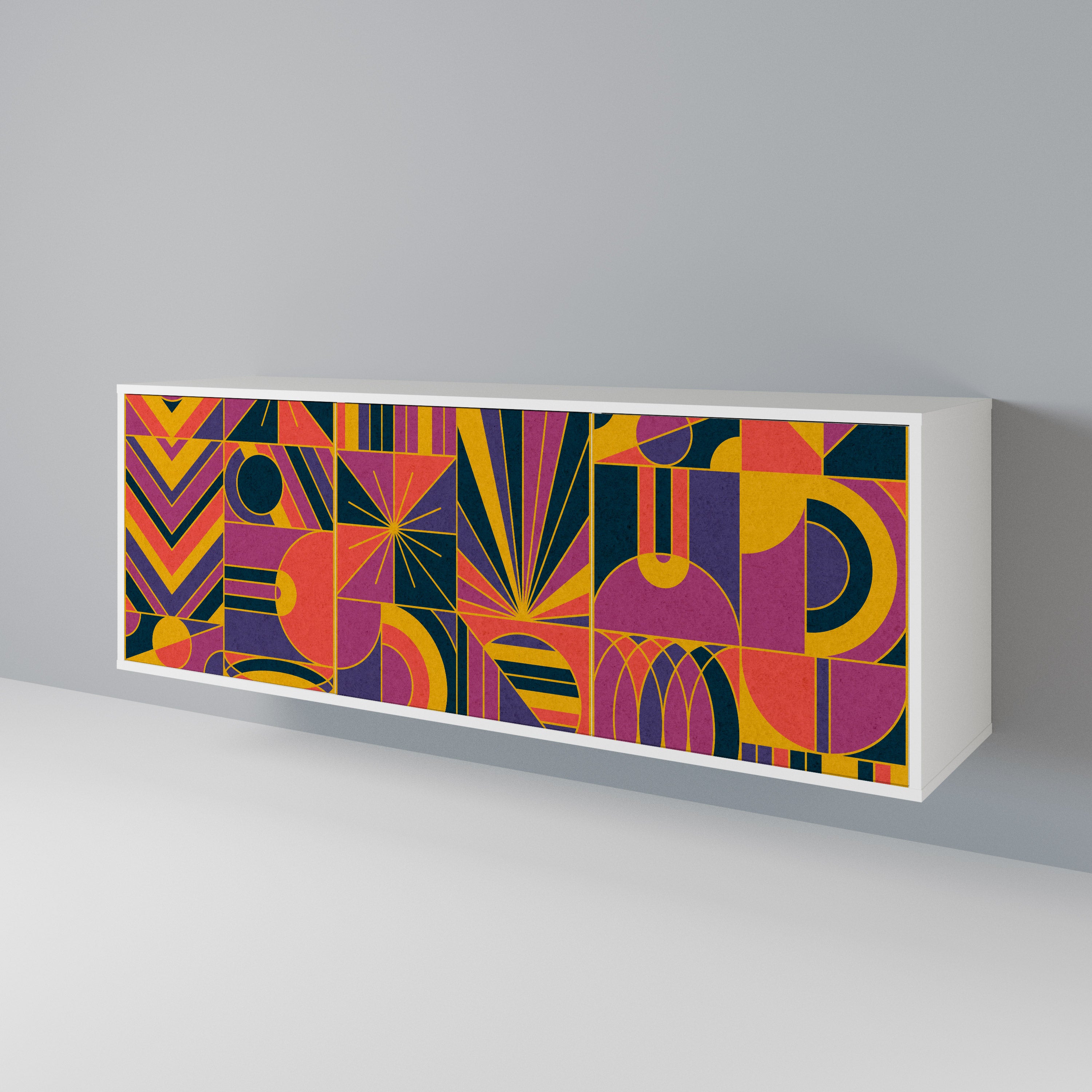 ELECTRIC PATTERNS 3-Door Sideboard