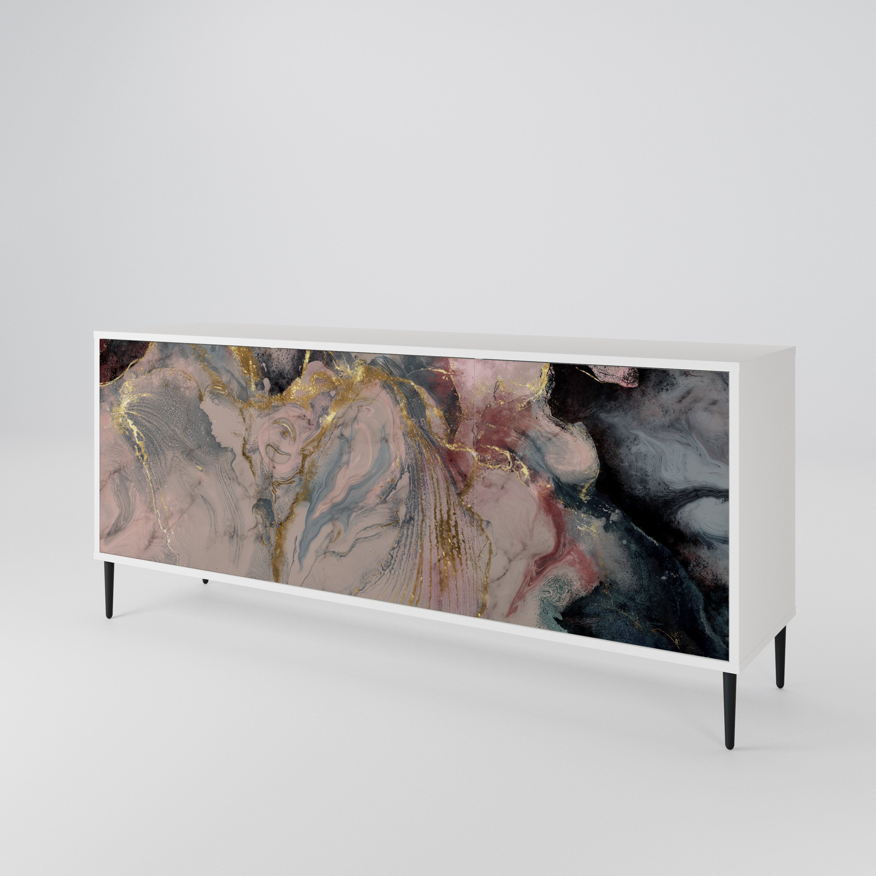 GILDED SWIRLS 3-Door Sideboard