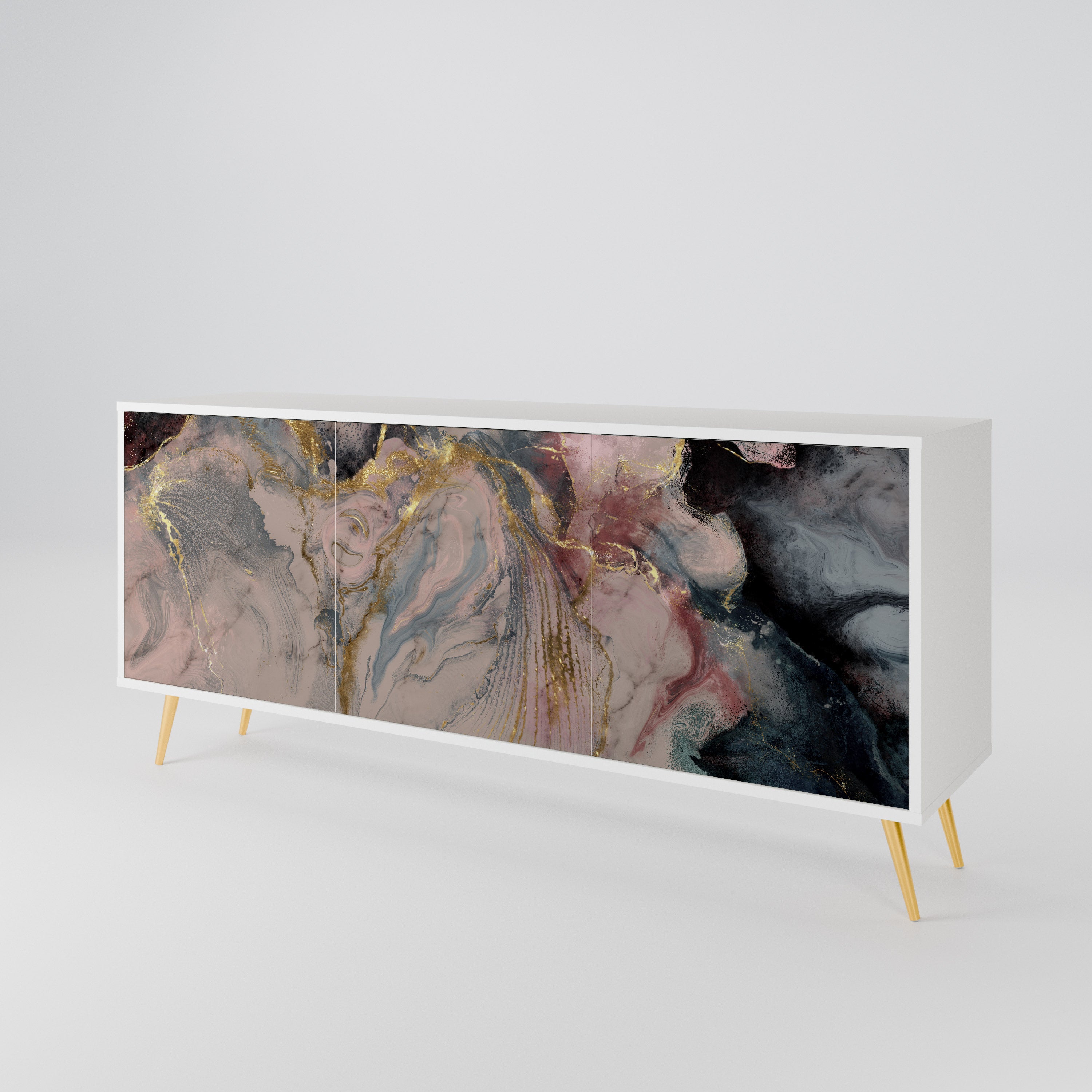 GILDED SWIRLS 3-Door Sideboard