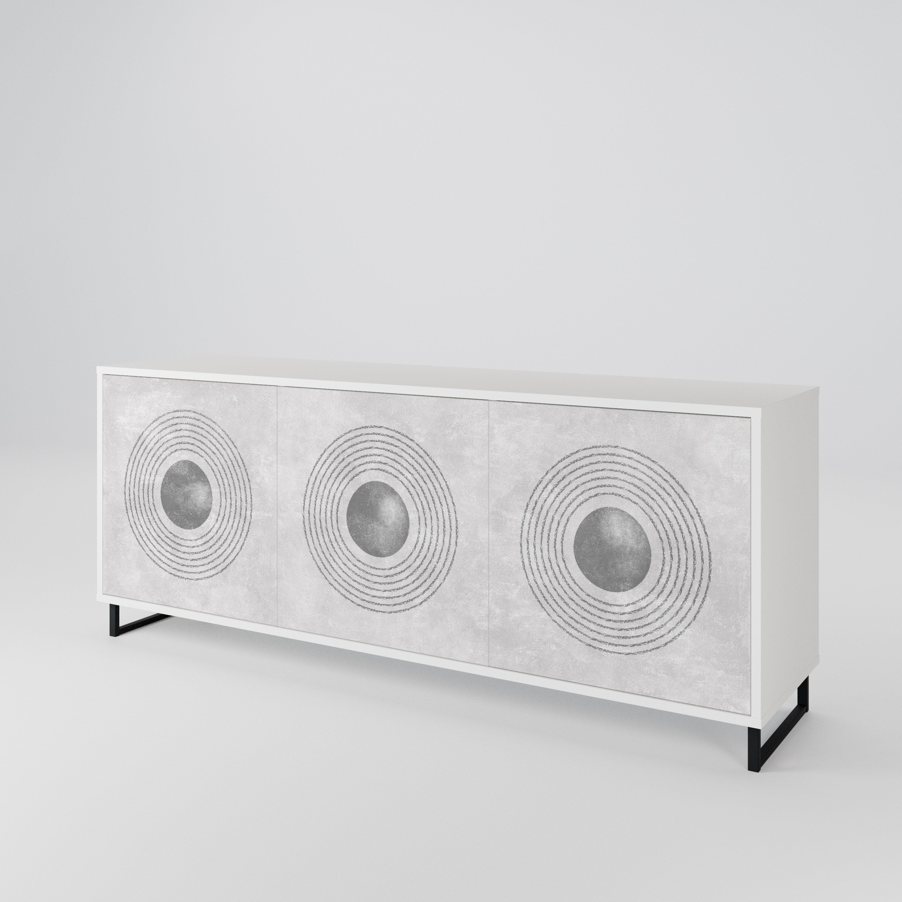 SOLID CIRCLES 3-Door Sideboard
