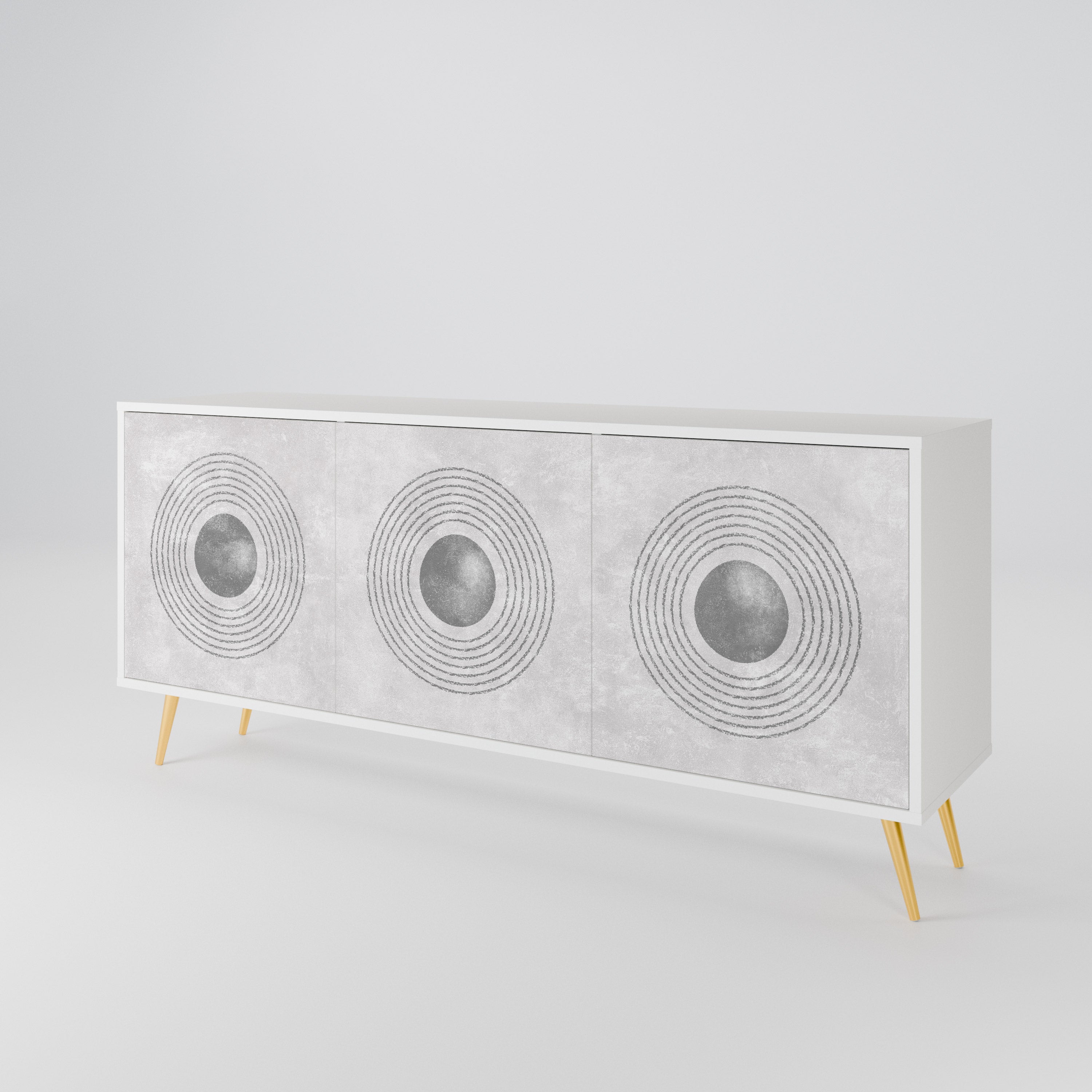 SOLID CIRCLES 3-Door Sideboard