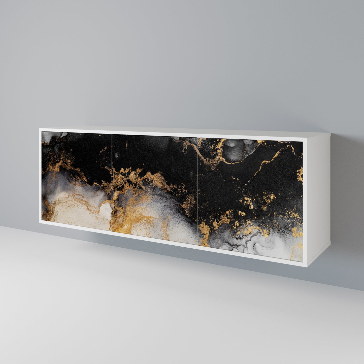 MARBLE OF TOMMORROW Skänk med tre dörrar