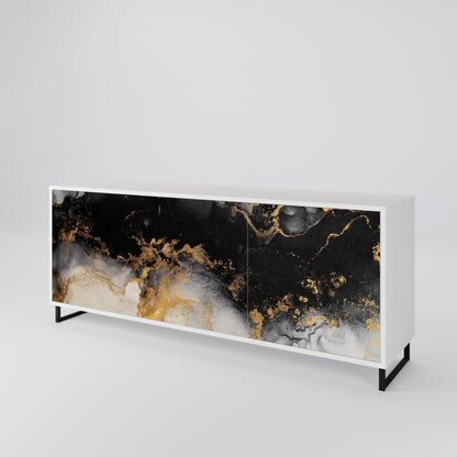 MARBLE OF TOMMORROW Skänk med tre dörrar