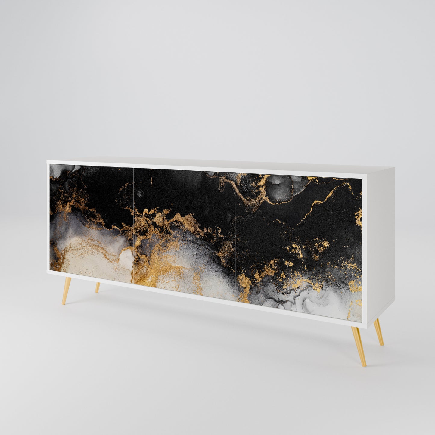 MARBLE OF TOMMORROW Skänk med tre dörrar