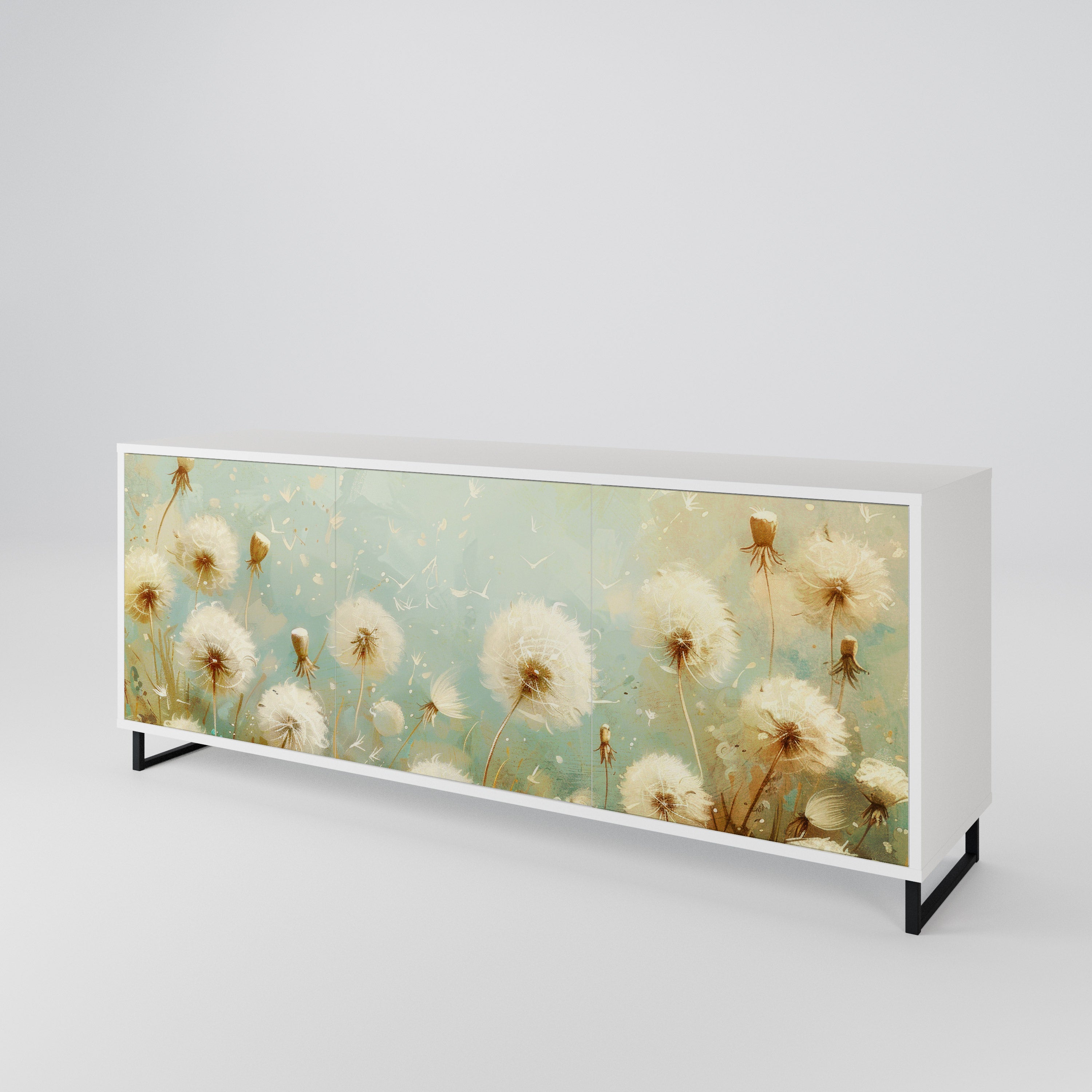 DREAMY MEADOW Skänk med tre dörrar