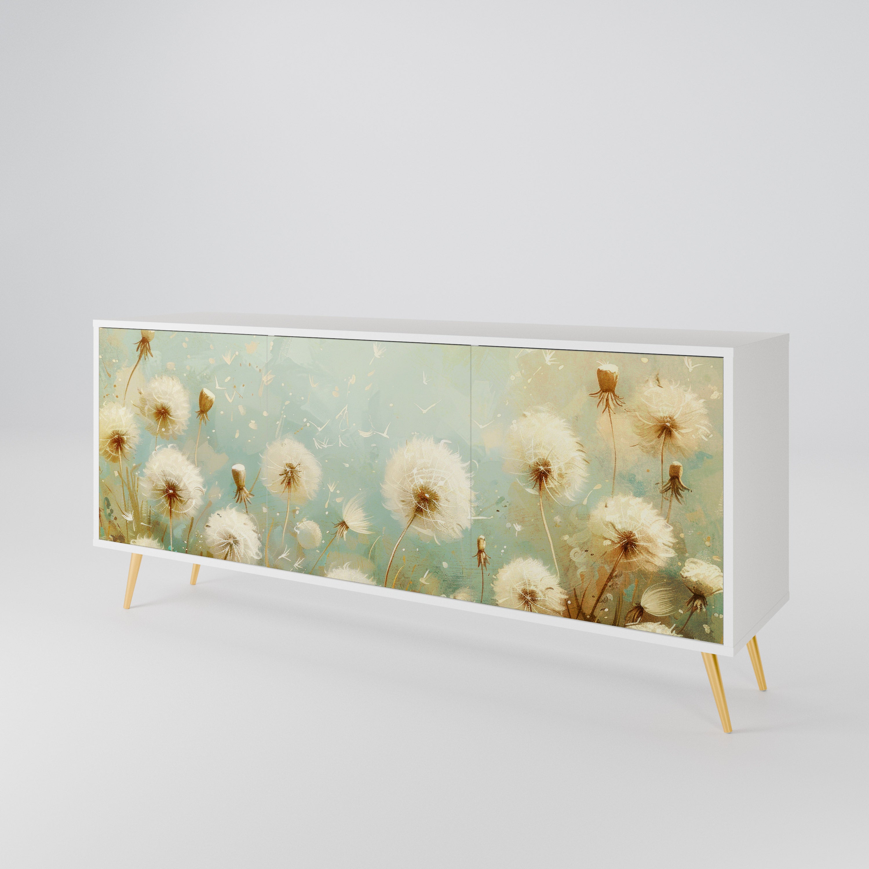 DREAMY MEADOW Skänk med tre dörrar