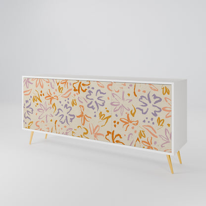 SPRING WHIMSY Skänk med tre dörrar