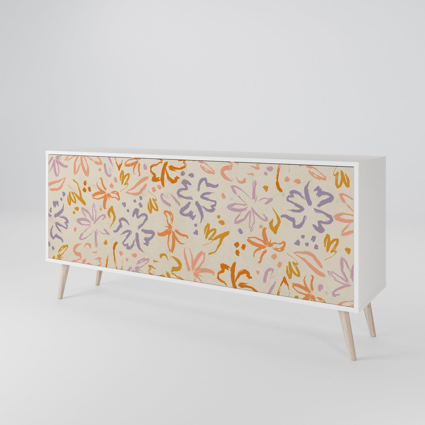 SPRING WHIMSY Skänk med tre dörrar