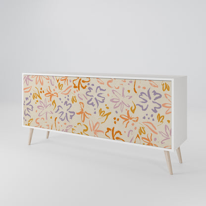 SPRING WHIMSY Skänk med tre dörrar