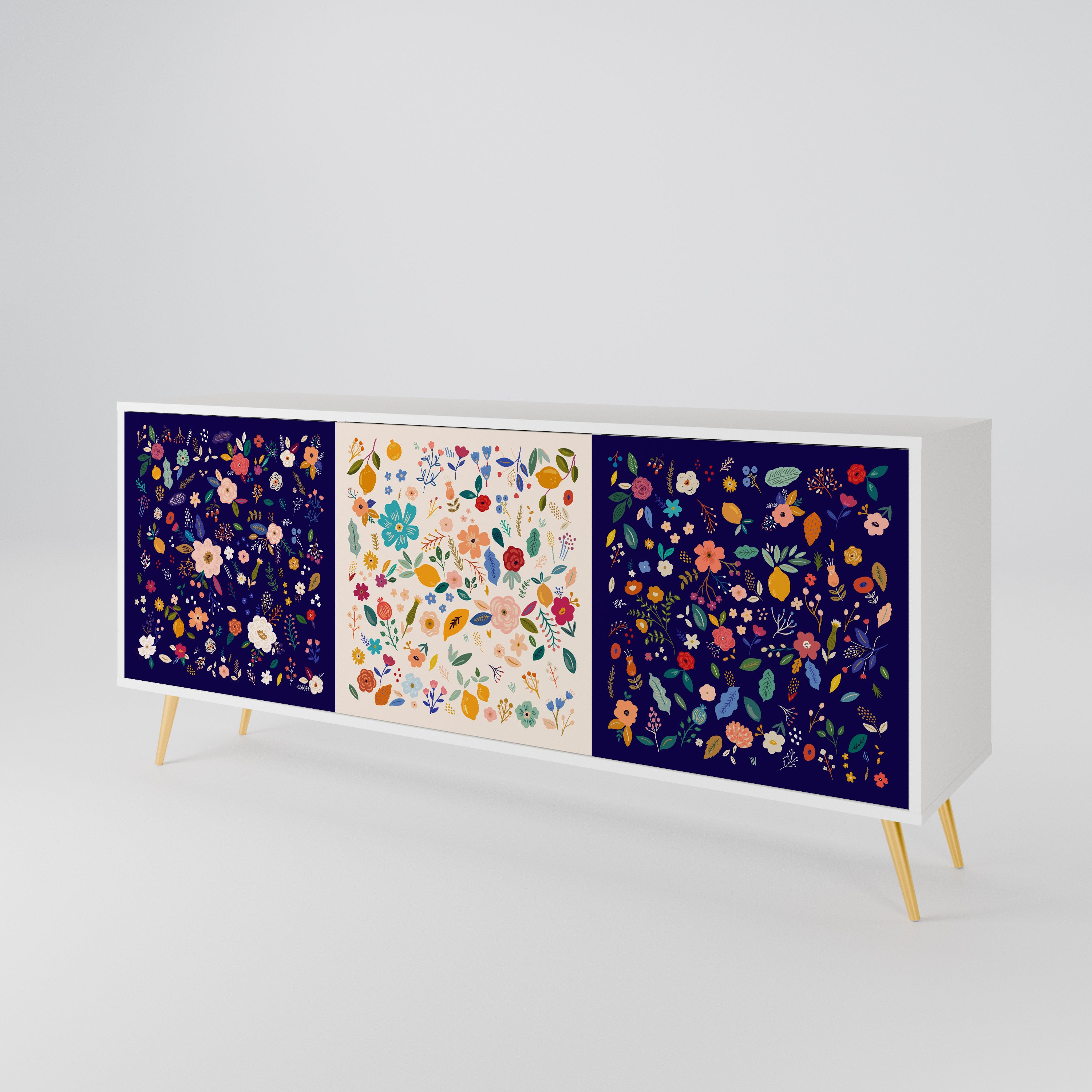 FLORAL COMBINATION 3-Door Sideboard