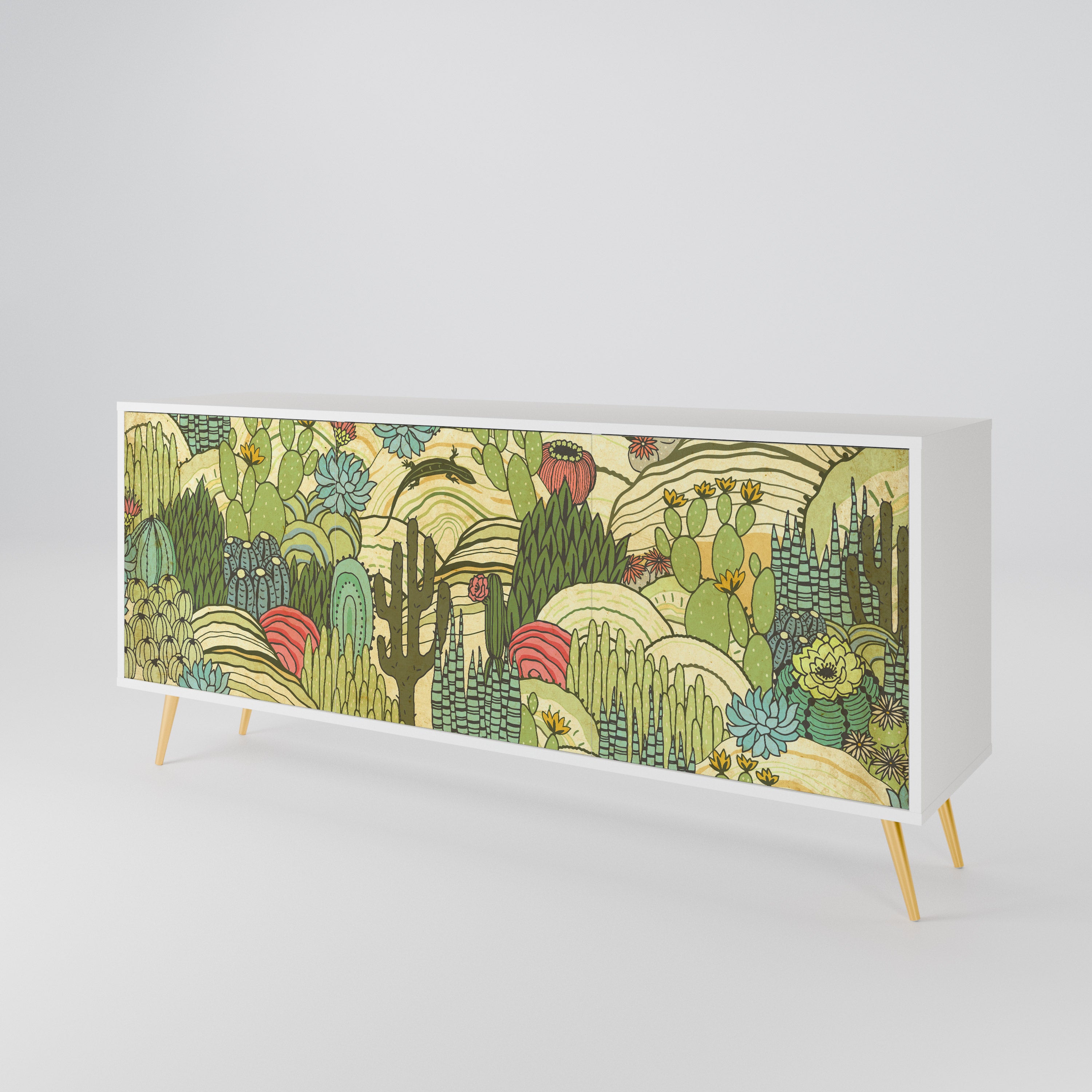 SUCCULENTS KALEIDOSCOPE 3-Door Sideboard