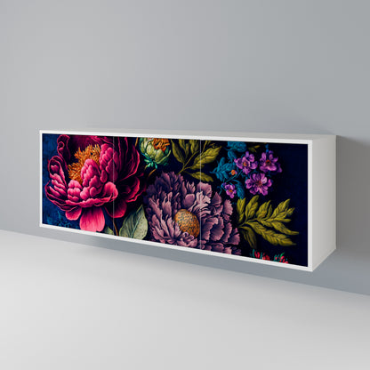 BLOOMING ELEGANCE Skänk med tre dörrar