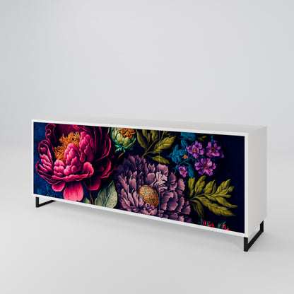 BLOOMING ELEGANCE Skänk med tre dörrar