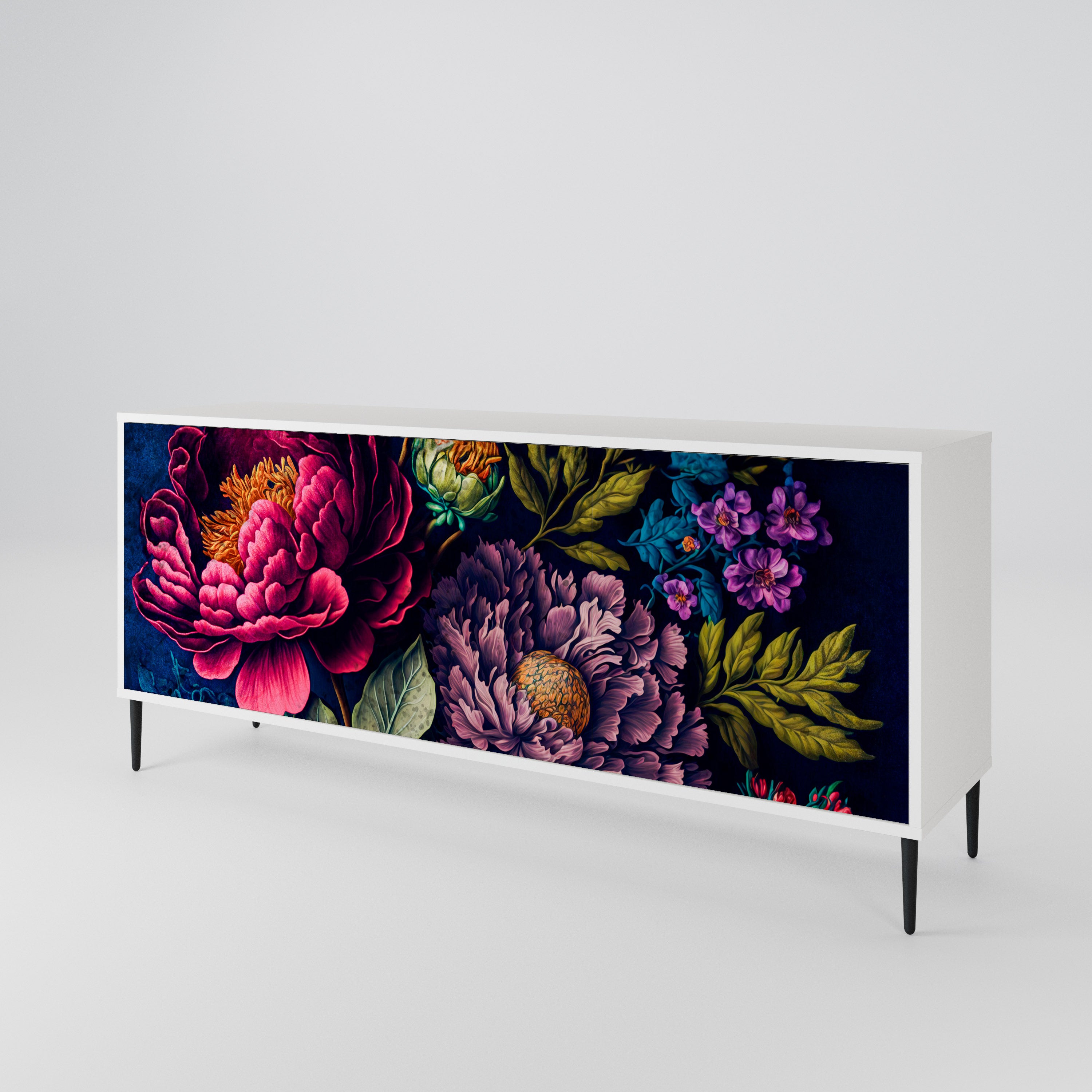 BLOOMING ELEGANCE Skänk med tre dörrar