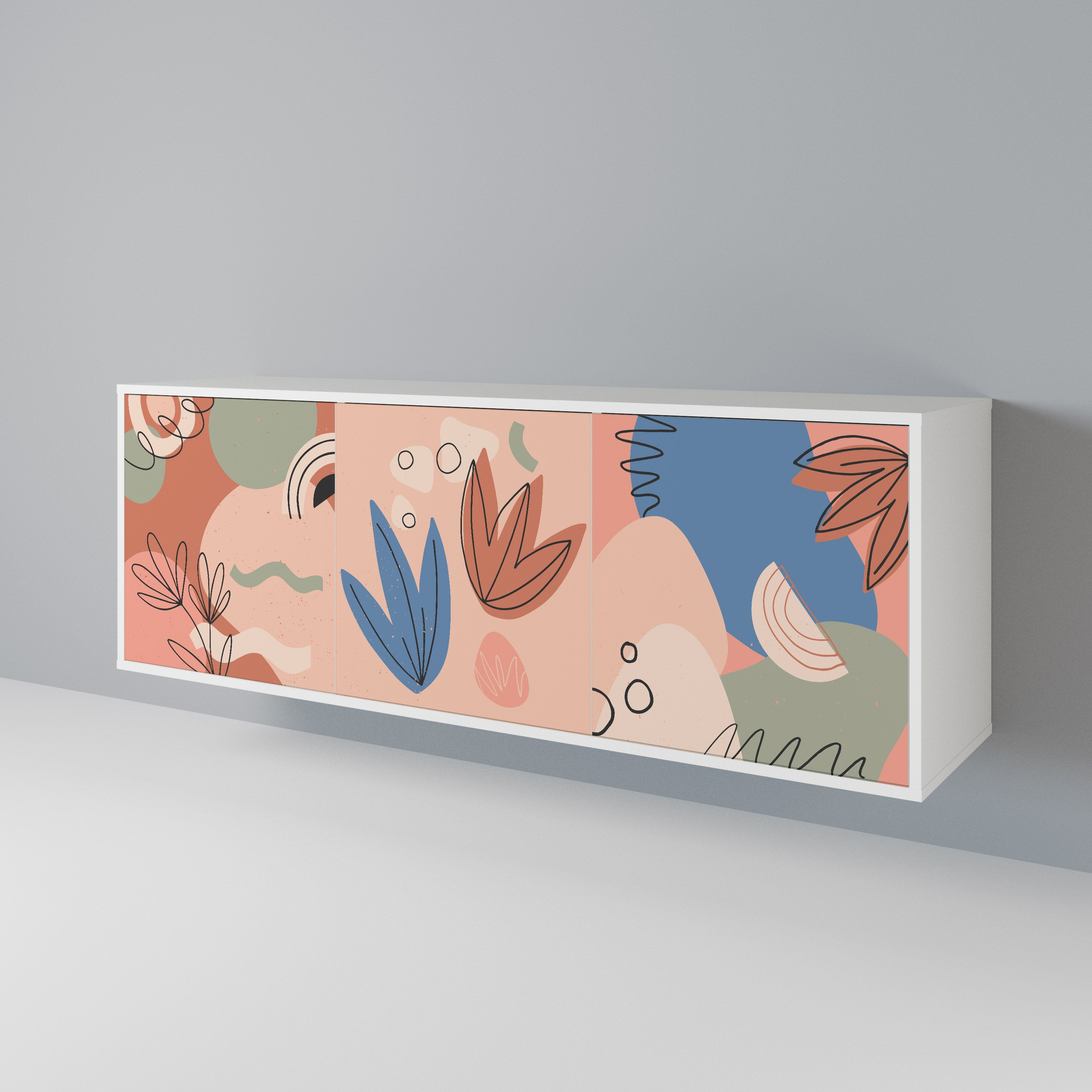 PASTEL DESTINY 3-Door Sideboard