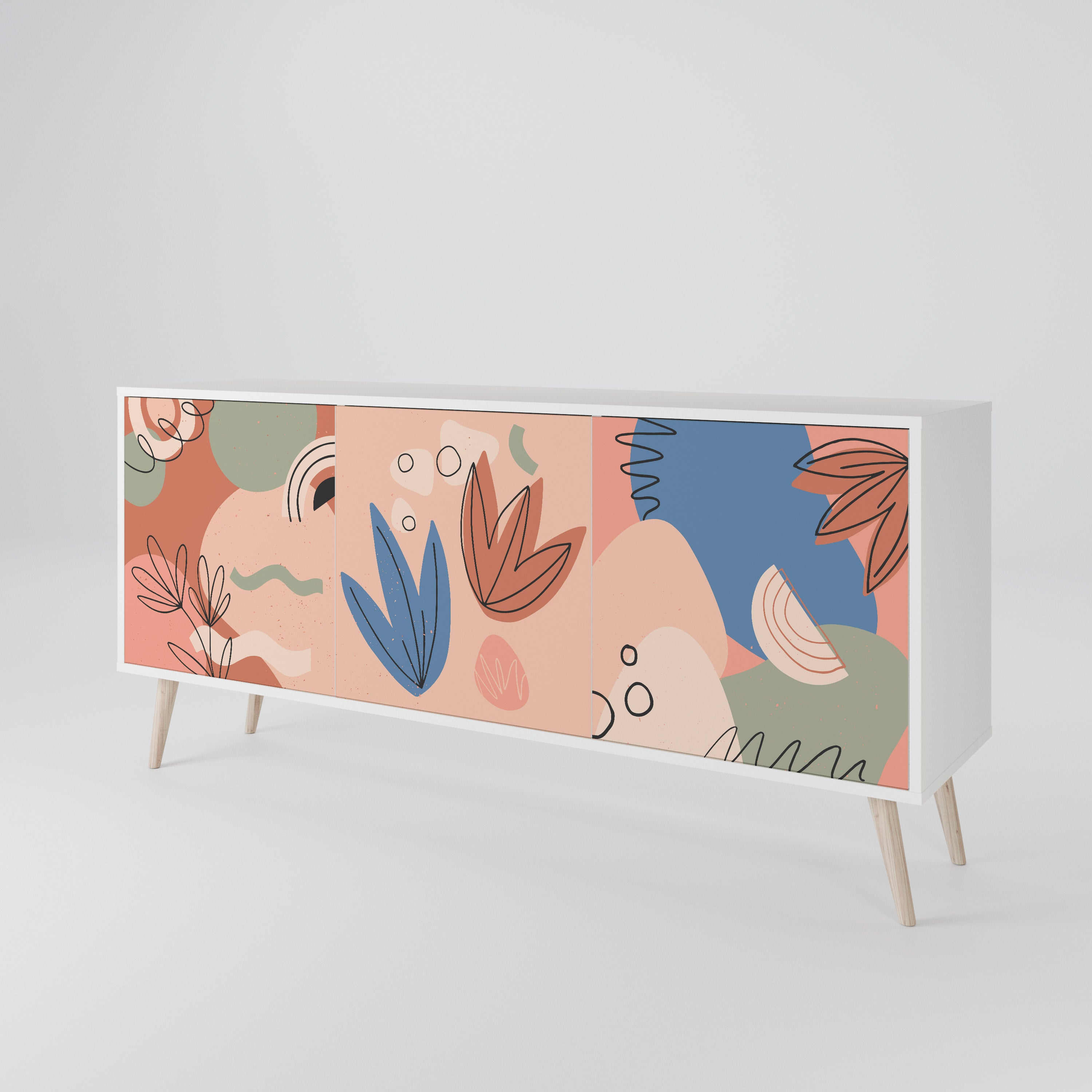 PASTEL DESTINY 3-Door Sideboard