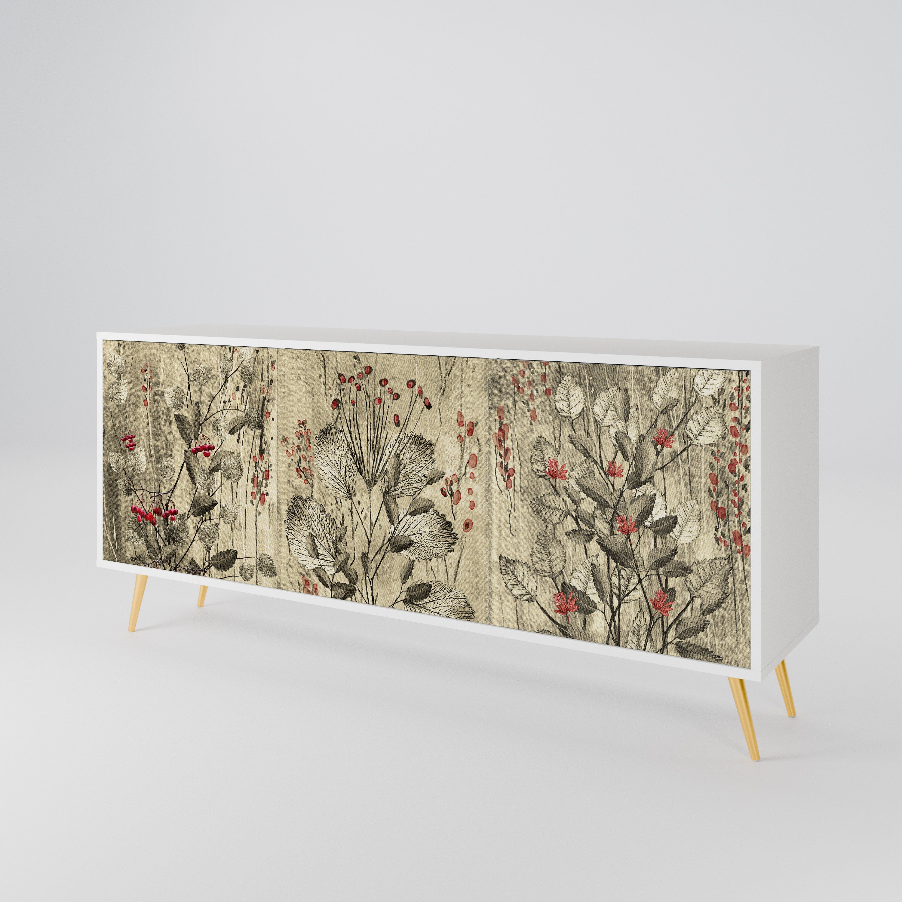 HERBAL GRACE 3-Door Sideboard