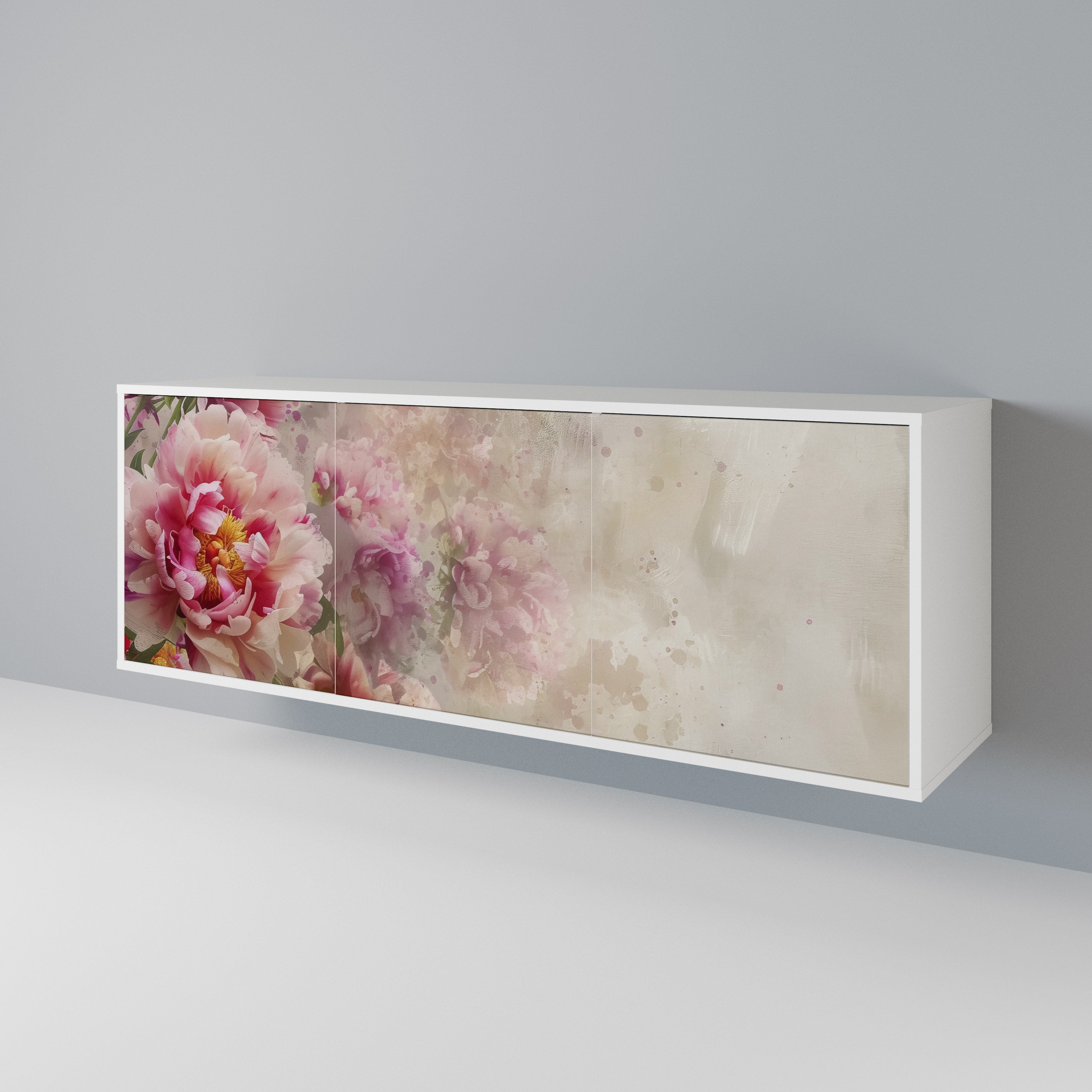 PEONY WHISPER 3-Door Sideboard
