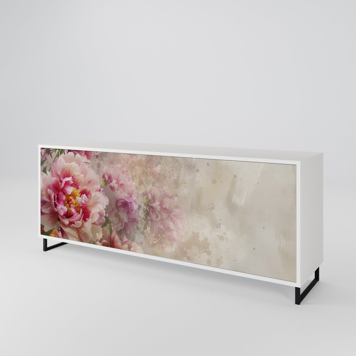 PEONY WHISPER Skänk med tre dörrar
