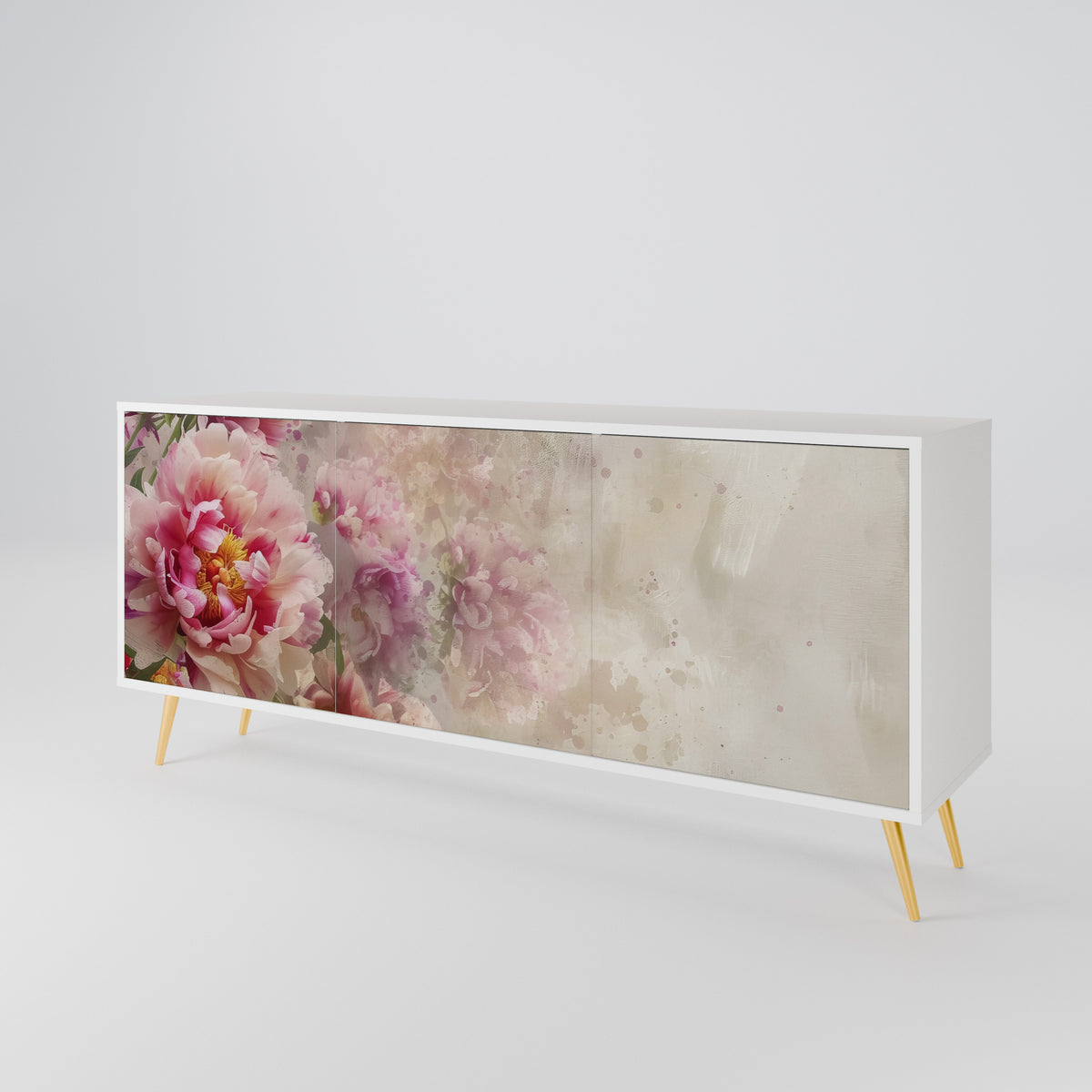 PEONY WHISPER Skänk med tre dörrar