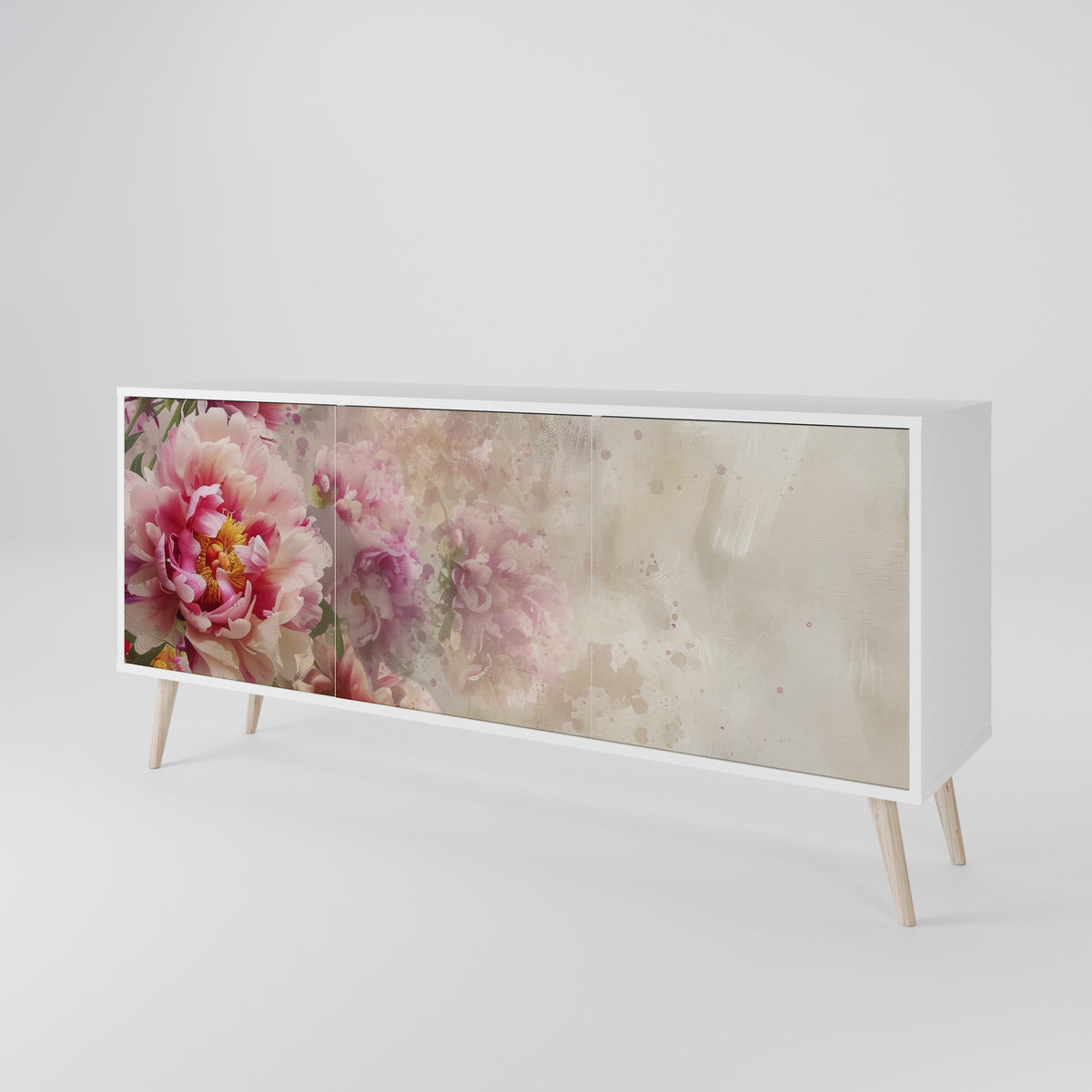 PEONY WHISPER Skänk med tre dörrar