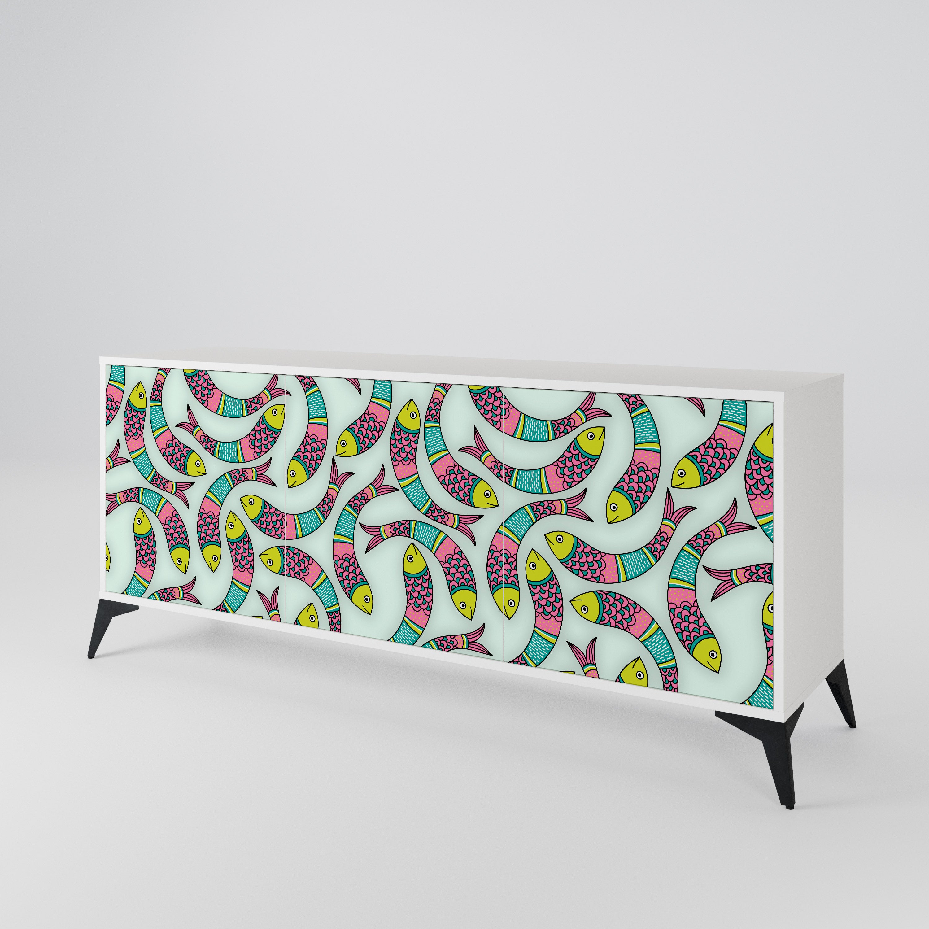 INDIAN FISH 3-Door Sideboard