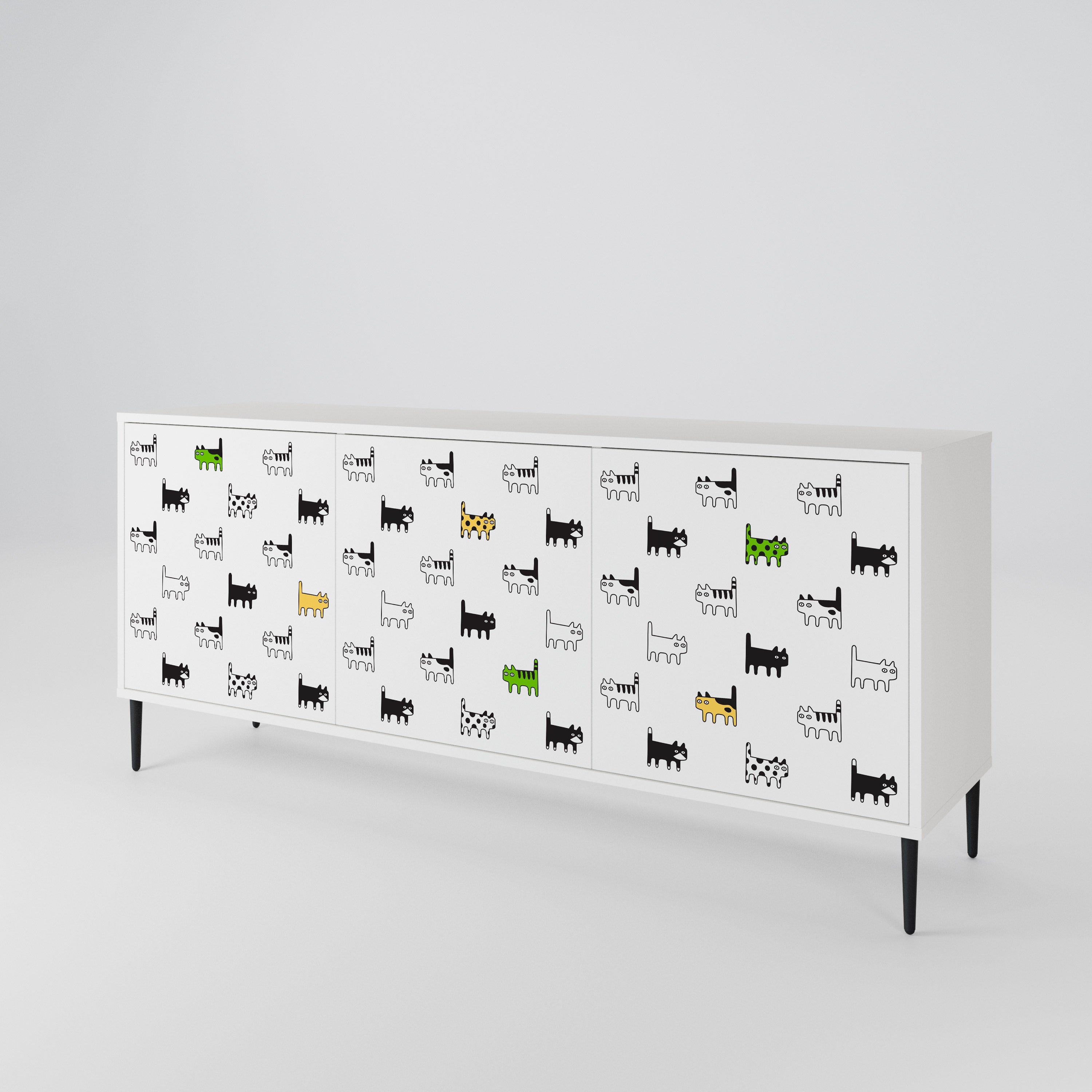 CATS COMPILATION 3-Door Sideboard