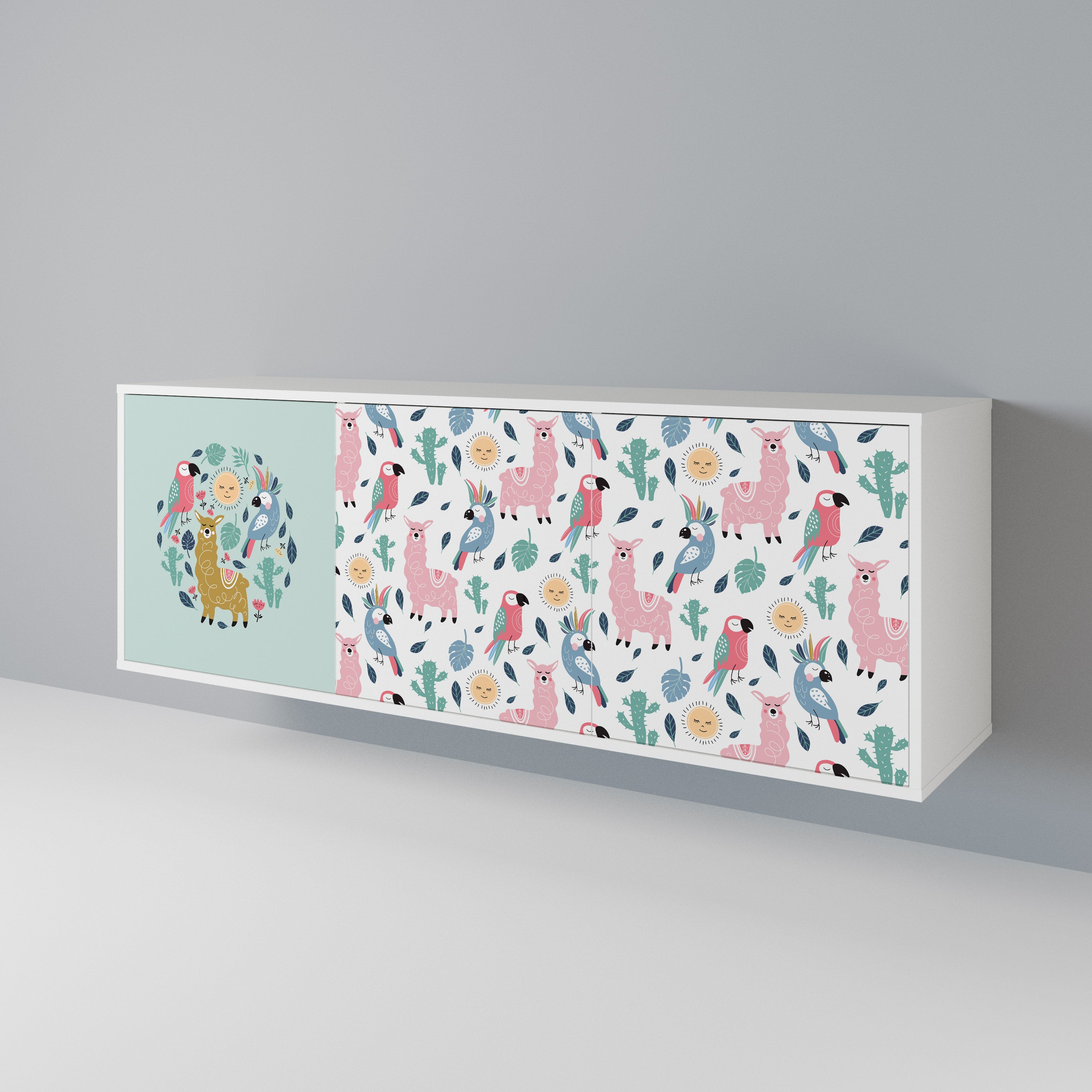 COLORFUL ALPACAS 3-Door Sideboard
