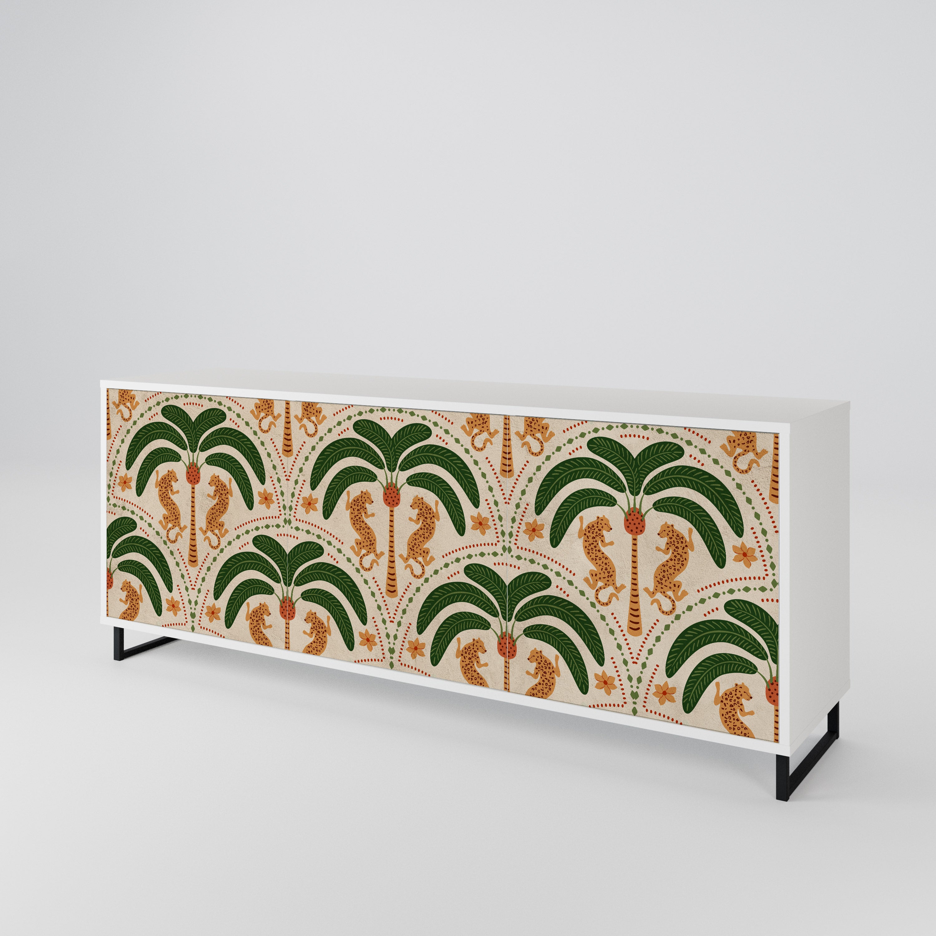 DANCING PREDATORS 3-Door Sideboard