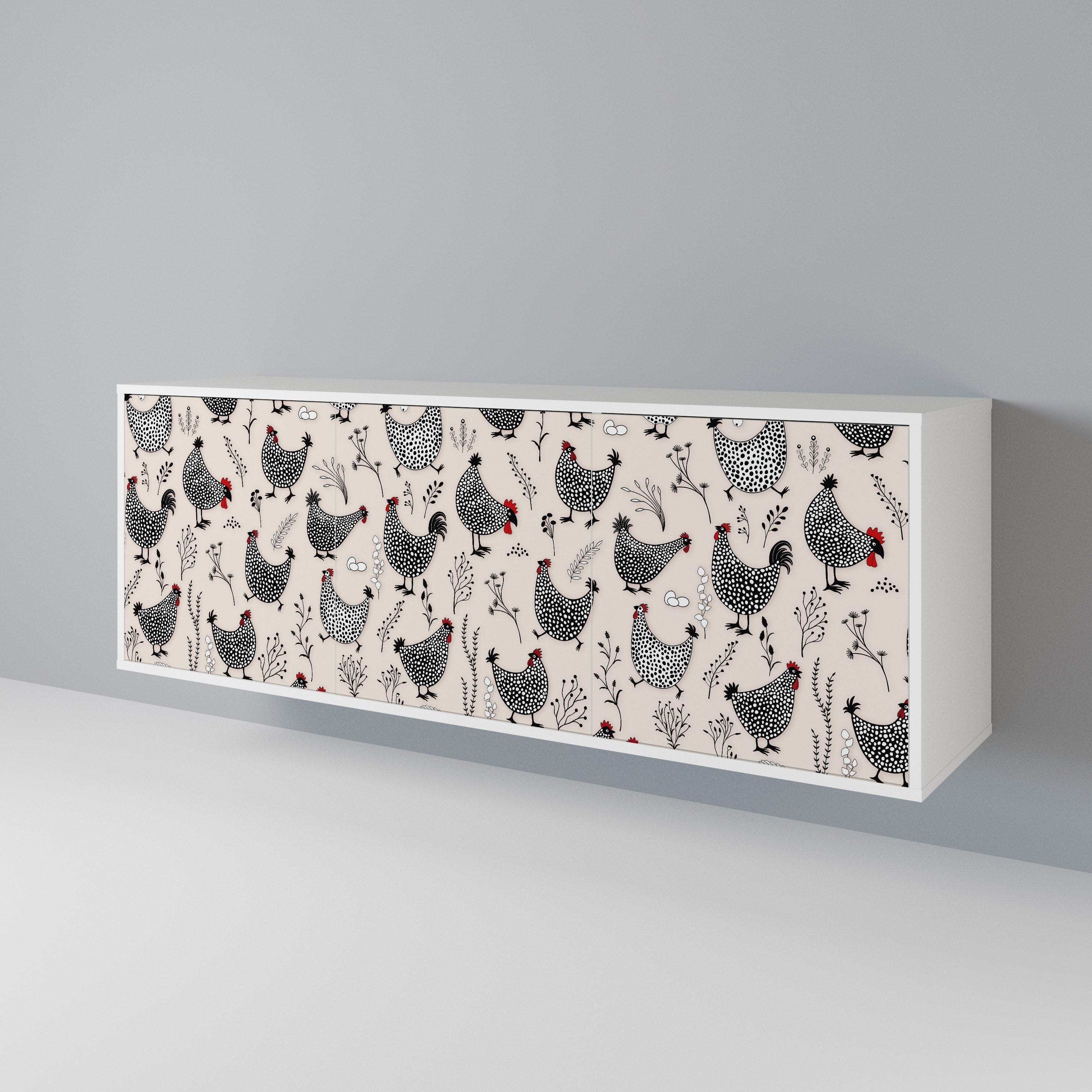 HAPPY HENS 3-Door Sideboard