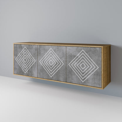 POLYGONAL ARTISTRY 3-Door Sideboard