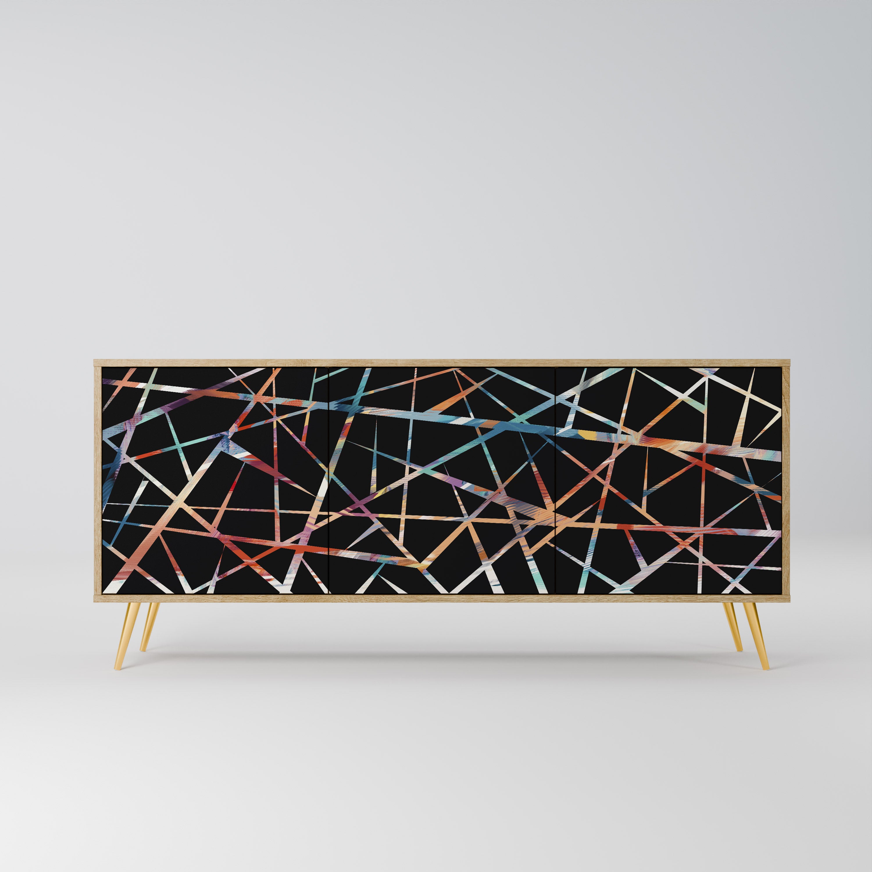POLYGON VERVE 3-Door Sideboard in Oak Effect