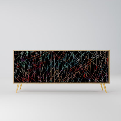 LUMINOUS SNARE 3-Door Sideboard in Oak Effect