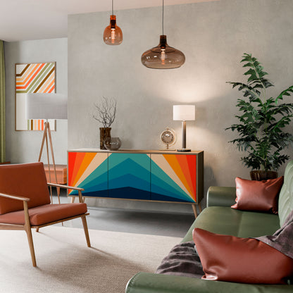 PRISM CONCUSSION 3-Door Sideboard in Oak Effect