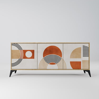 SPACE AROUND 3-Door Sideboard in Oak Effect