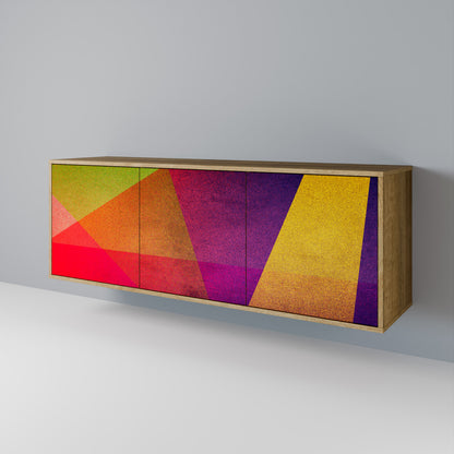 VIVID GEOMETRY Skänk med tre dörrar